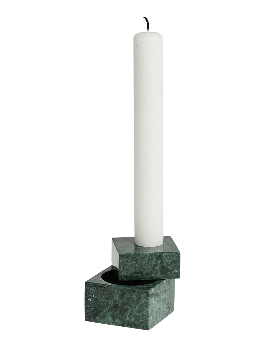 WOUD - Jeu de dés 1 candle holder - nach preis einkaufen - green marble - 1
