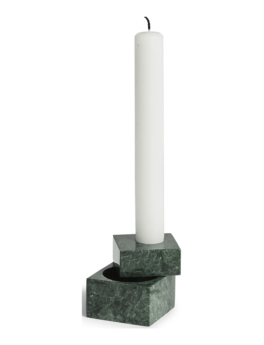 WOUD - Jeu de dés 1 candle holder - osta hinna alusel - green marble - 1