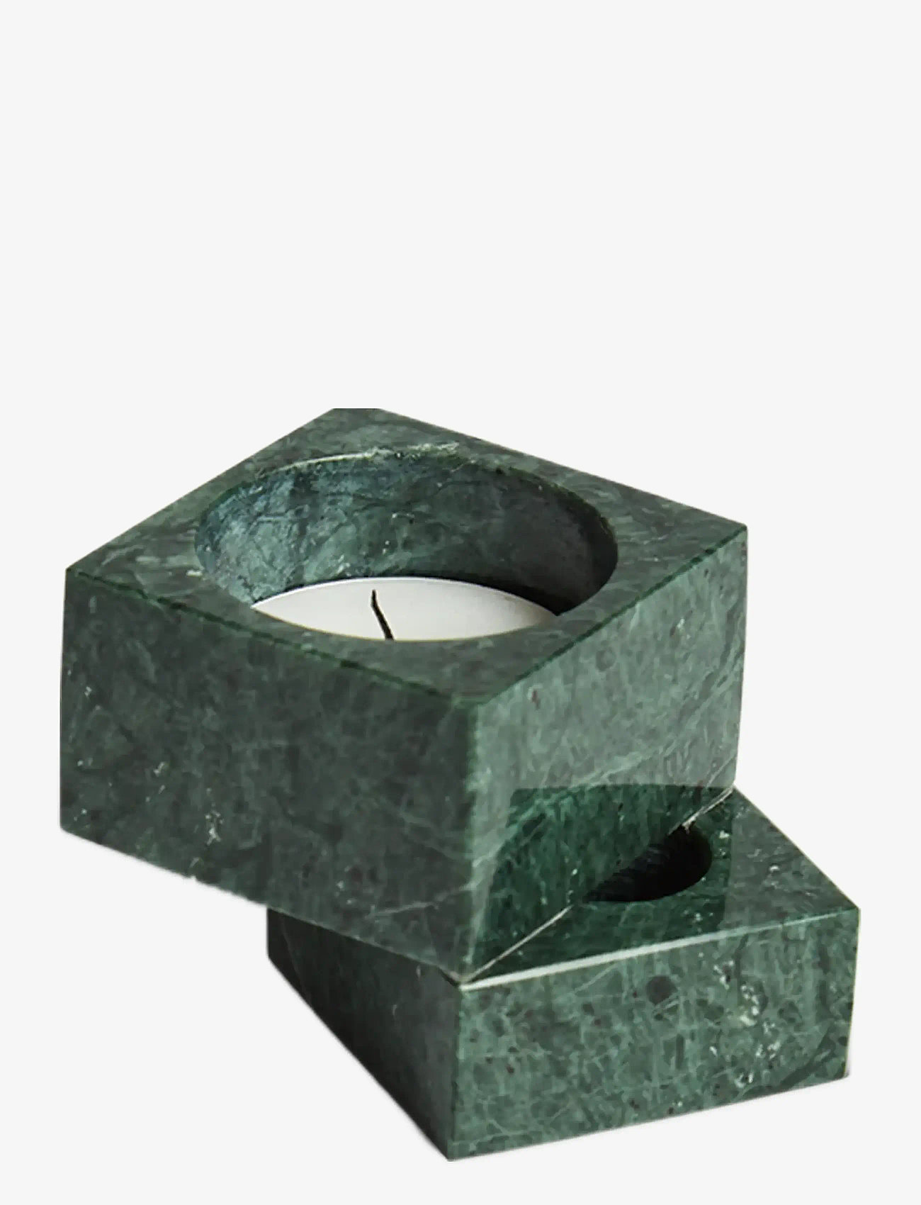 WOUD - Jeu de dés 1 candle holder - osta hinna alusel - green marble - 1