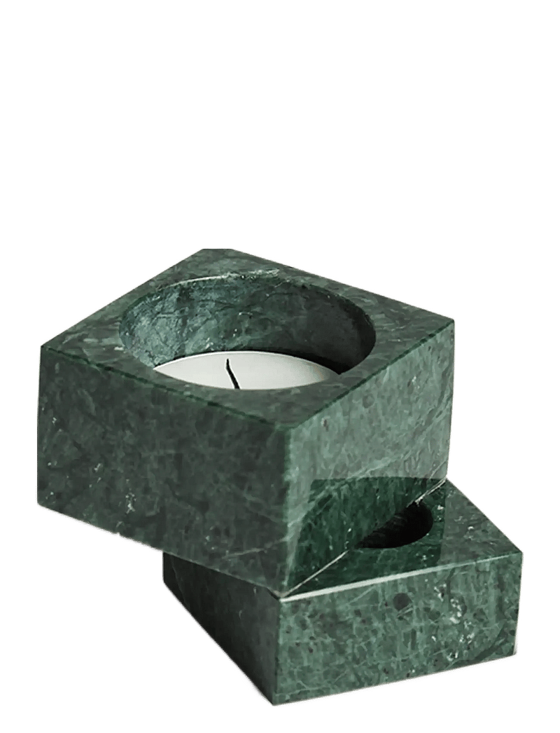 WOUD - Jeu de dés 1 candle holder - osta hinna alusel - green marble - 1