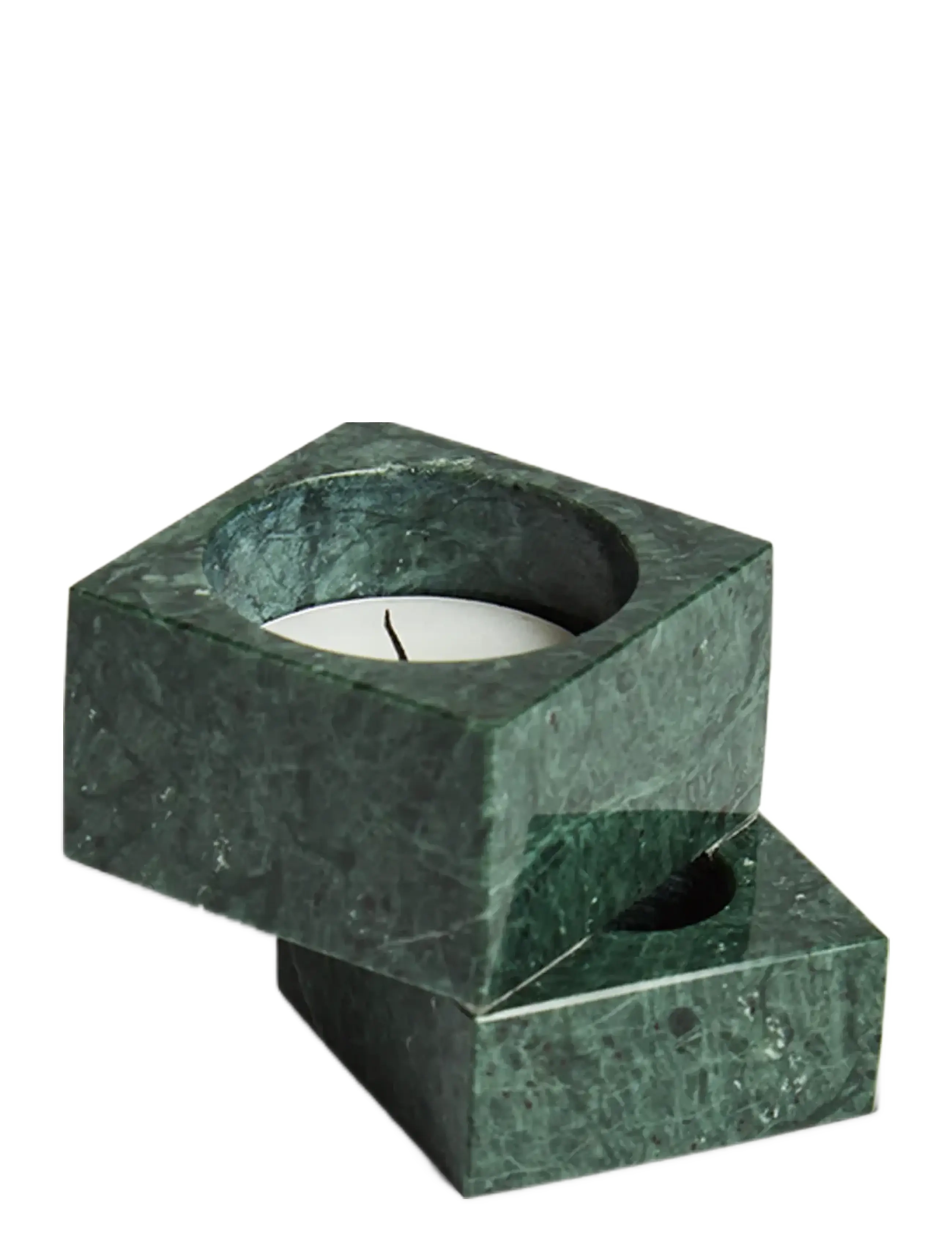 WOUD - Jeu de dés 1 candle holder - nach preis einkaufen - green marble - 2