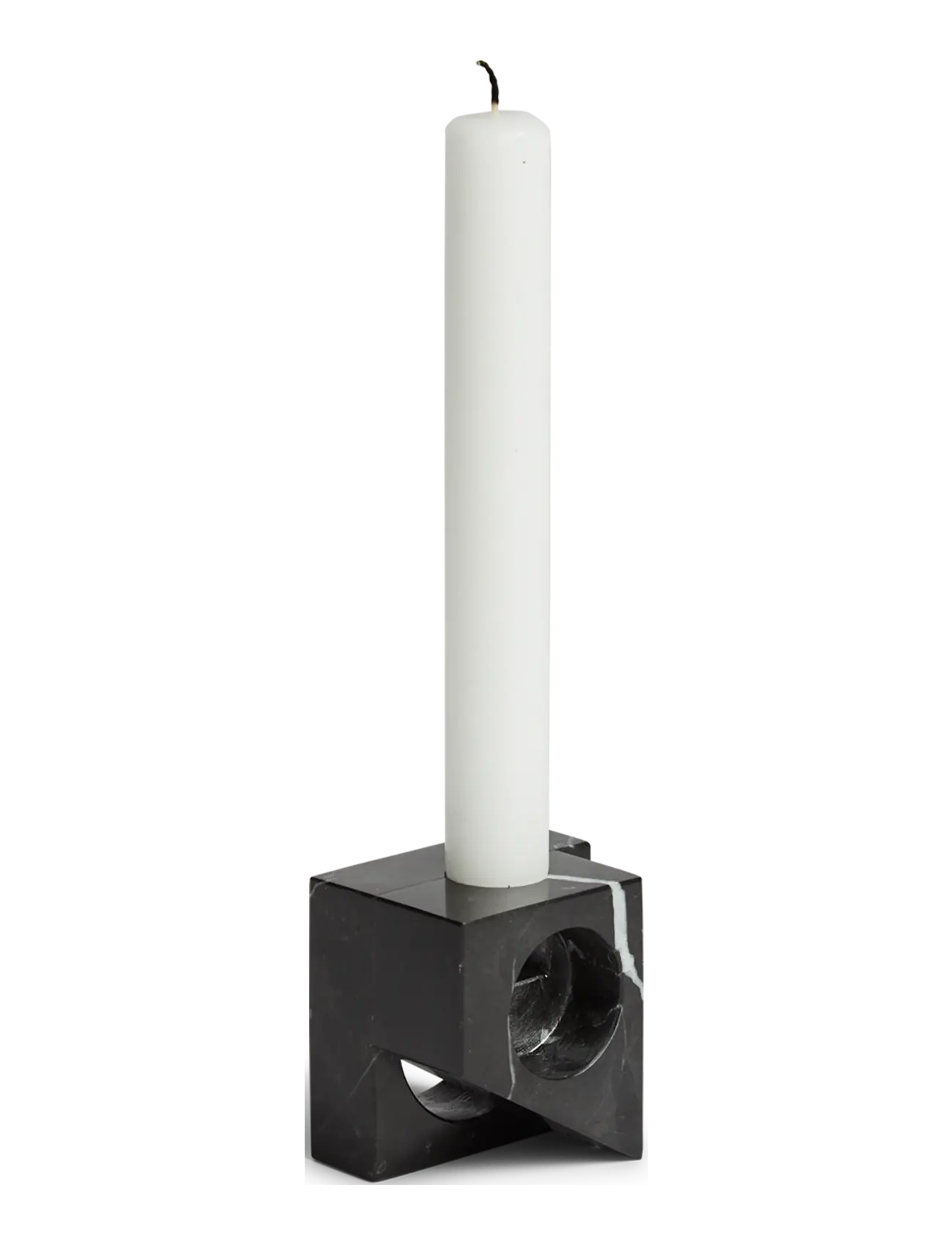 WOUD Jeu de dés 2 candle holder - Deals - BLACK MARBLE / black