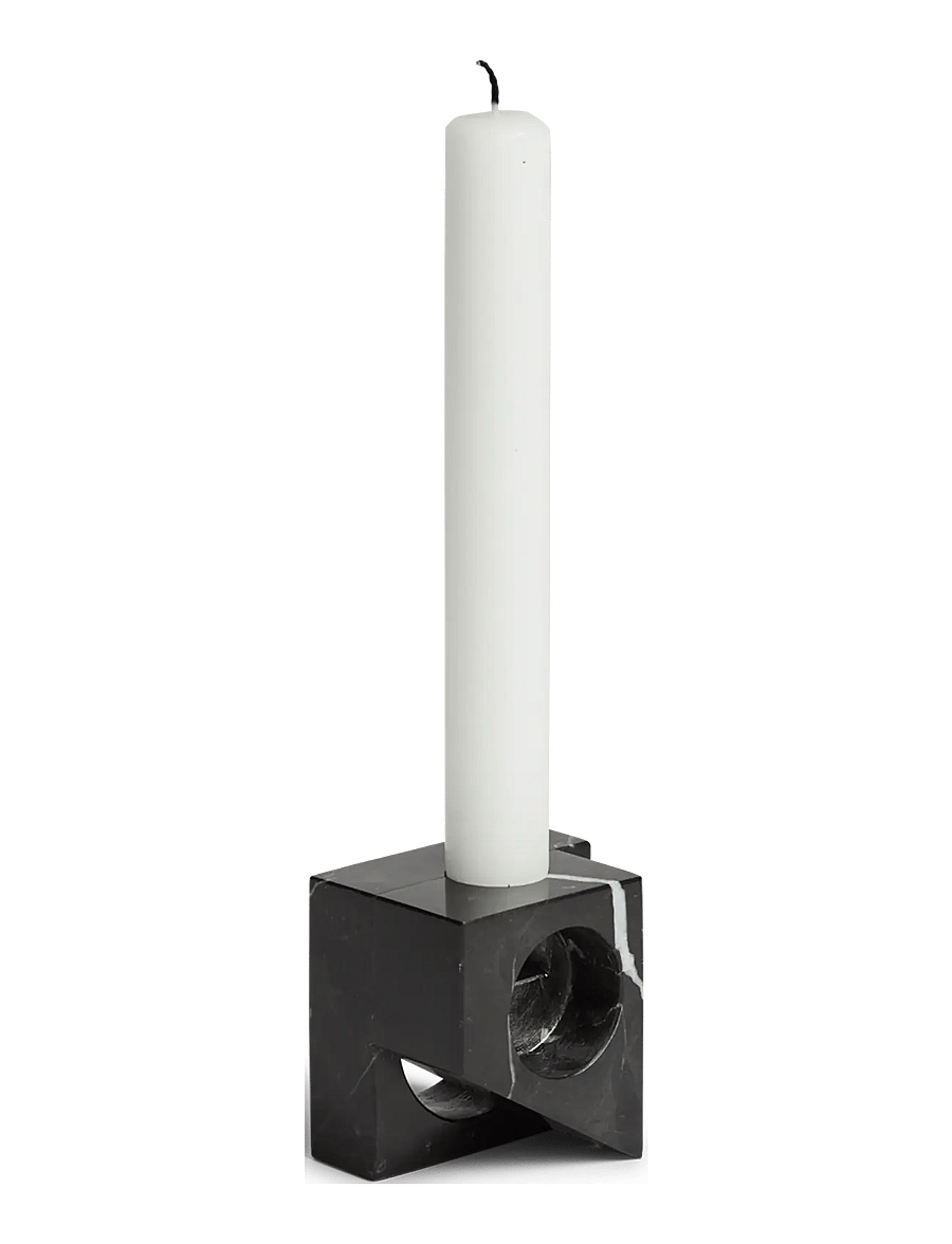 WOUD - Jeu de dés 2 candle holder - nach preis einkaufen - black marble - 1