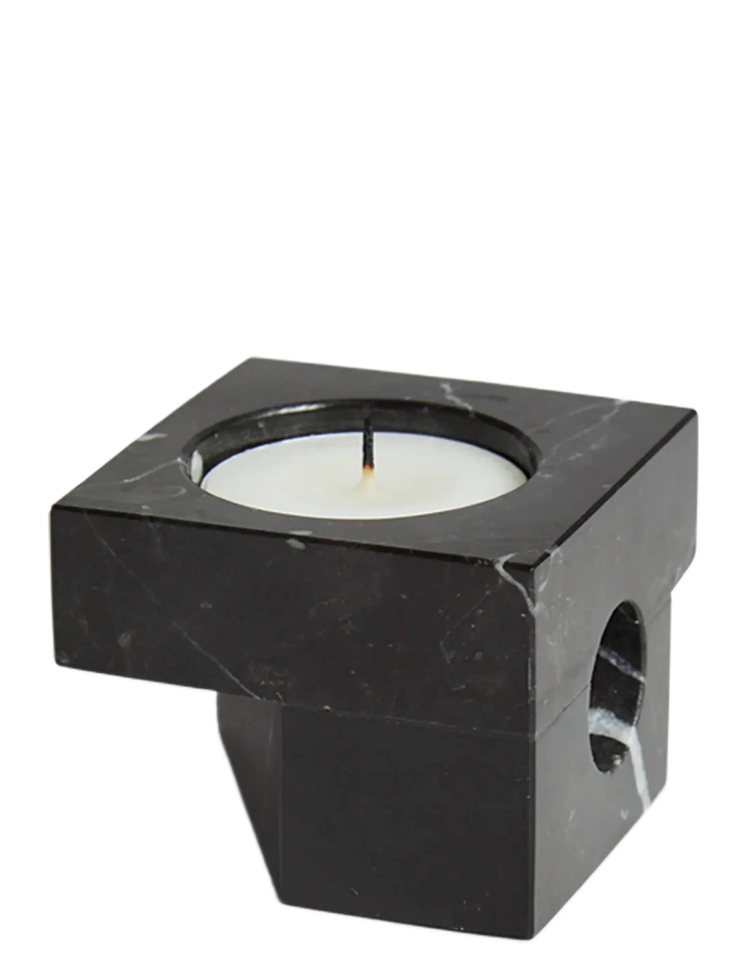 WOUD - Jeu de dés 2 candle holder - nach preis einkaufen - black marble - 2