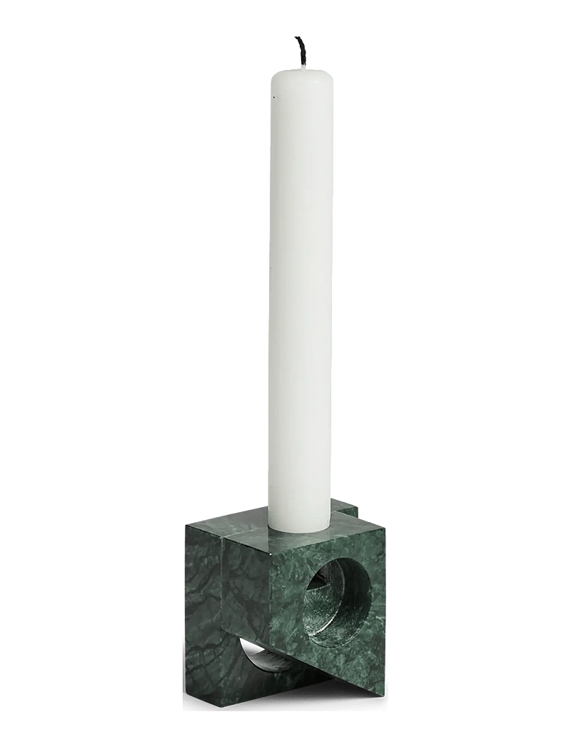 WOUD - Jeu de dés 2 candle holder - nach preis einkaufen - green marble - 0