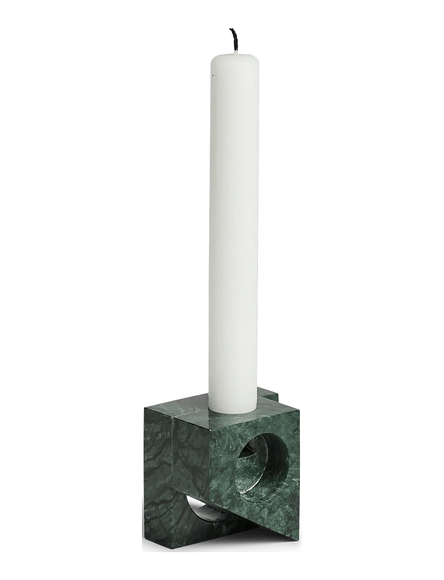 WOUD - Jeu de dés 2 candle holder - nach preis einkaufen - green marble - 1