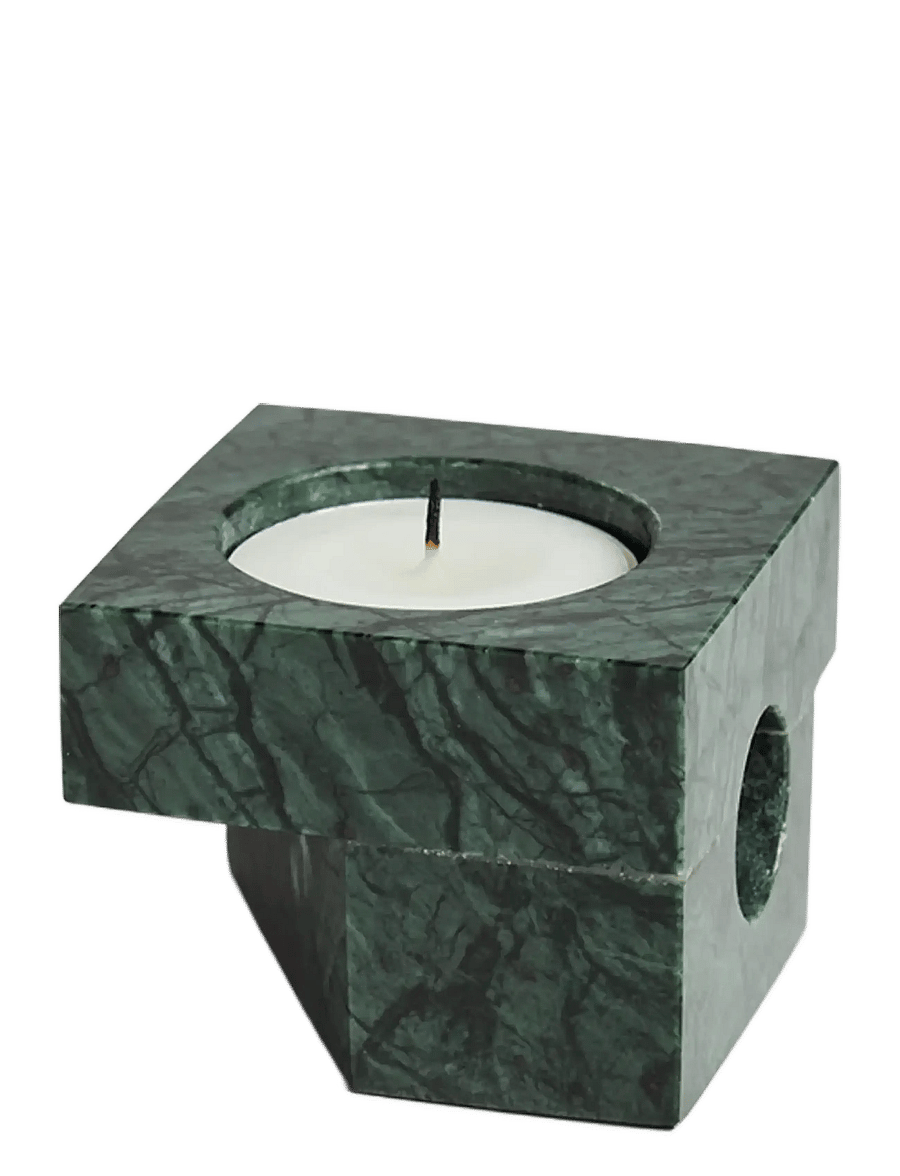 WOUD - Jeu de dés 2 candle holder - nach preis einkaufen - green marble - 2