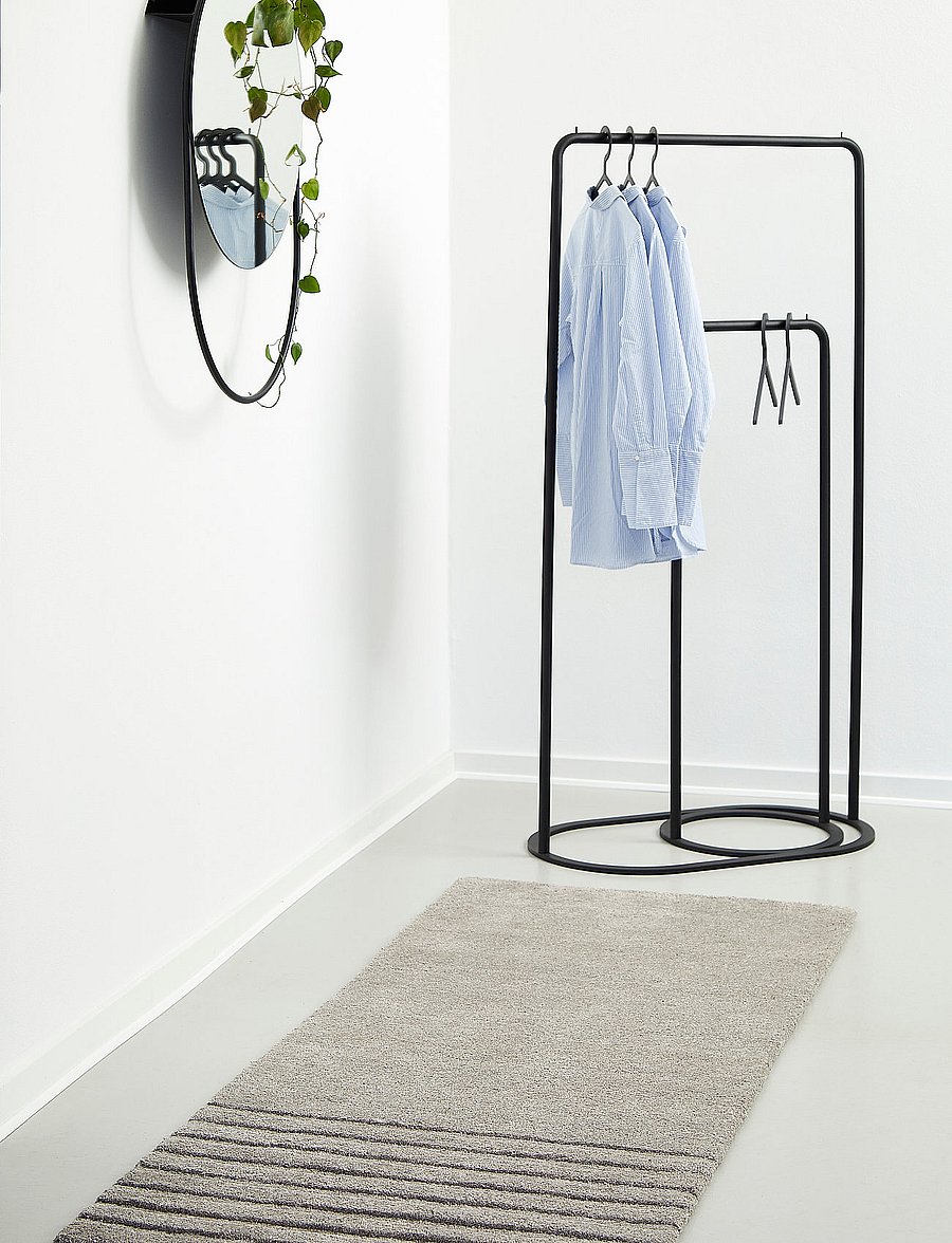 WOUD - Illusion hanger - riidepuud - black - 0