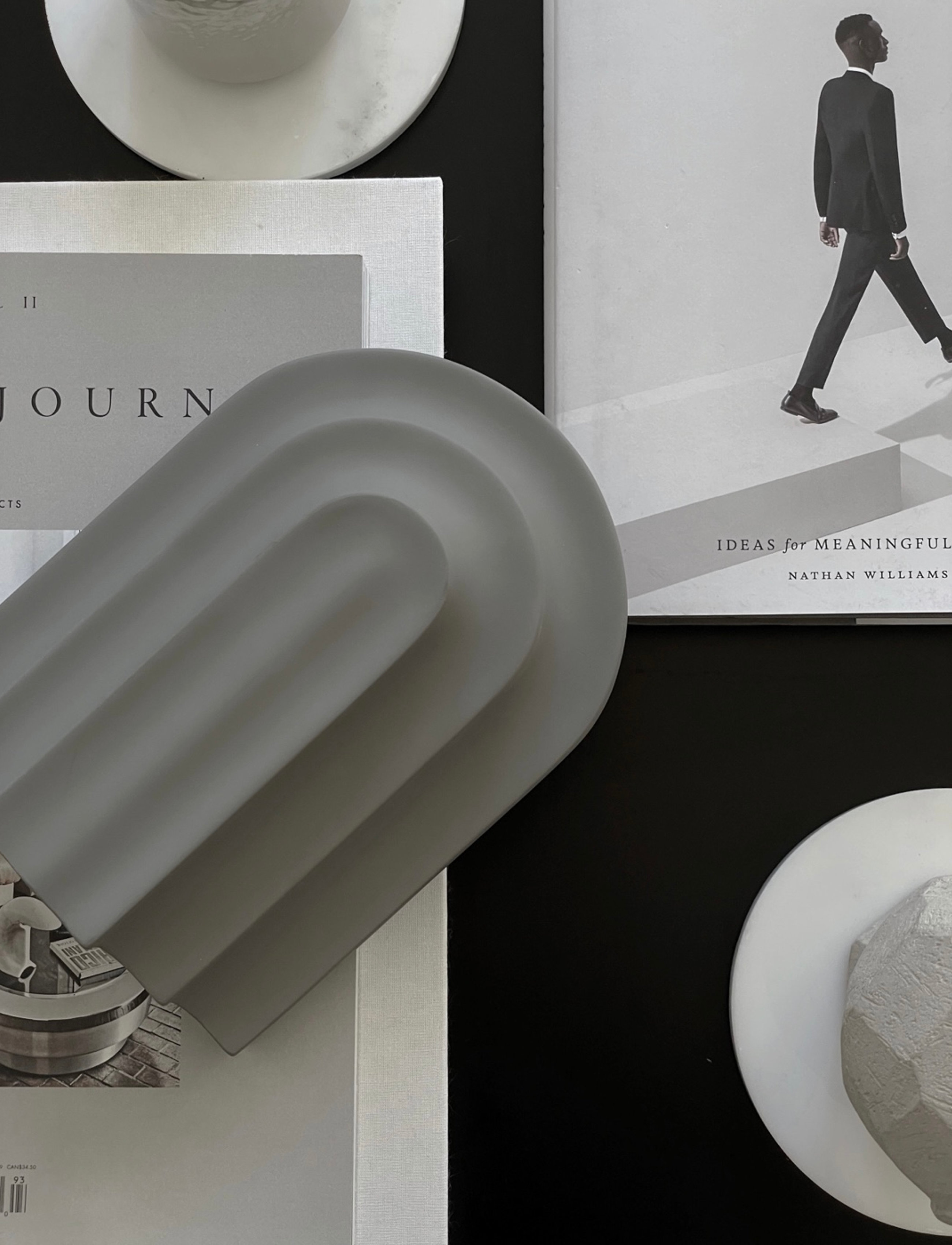 WOUD Arkiv Bookend, H20 cm, Decoration, Grau - Bookends, Homeware