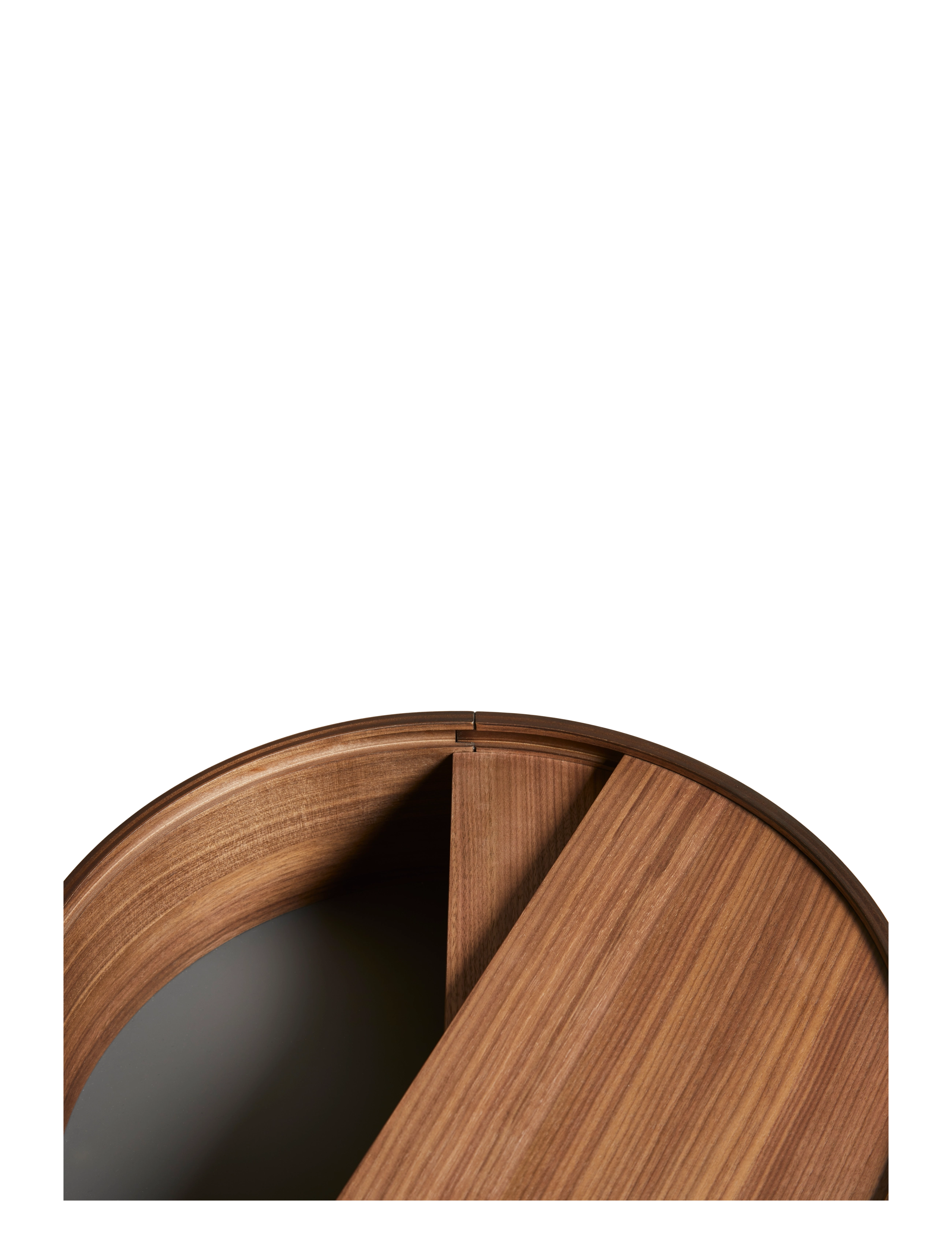 WOUD - Arc side table - sideborde og små borde - mat laquered walnut - 2