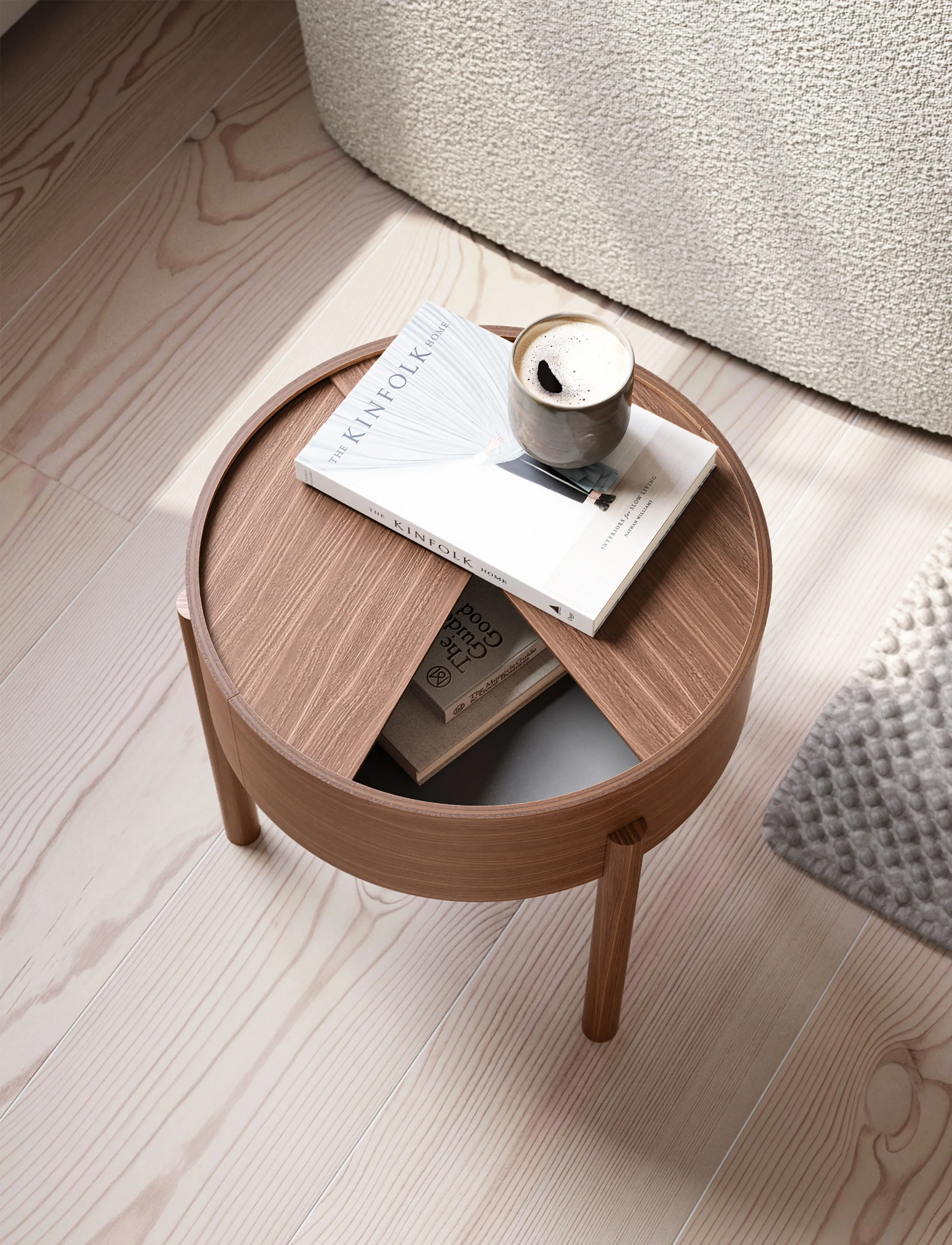 WOUD - Arc side table - sideborde og små borde - mat laquered walnut - 5