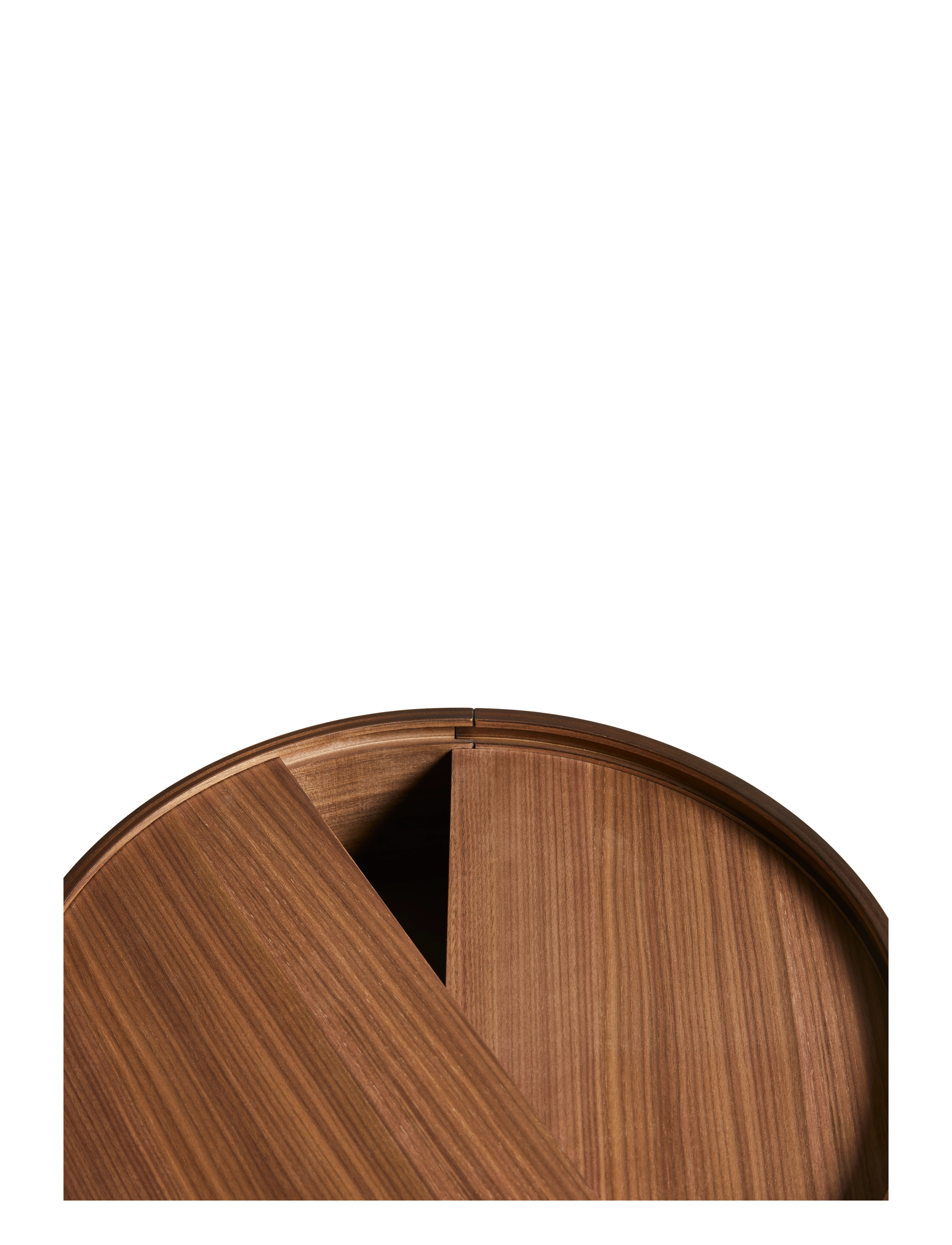 WOUD - Arc side table - sideborde og små borde - mat laquered walnut - 3