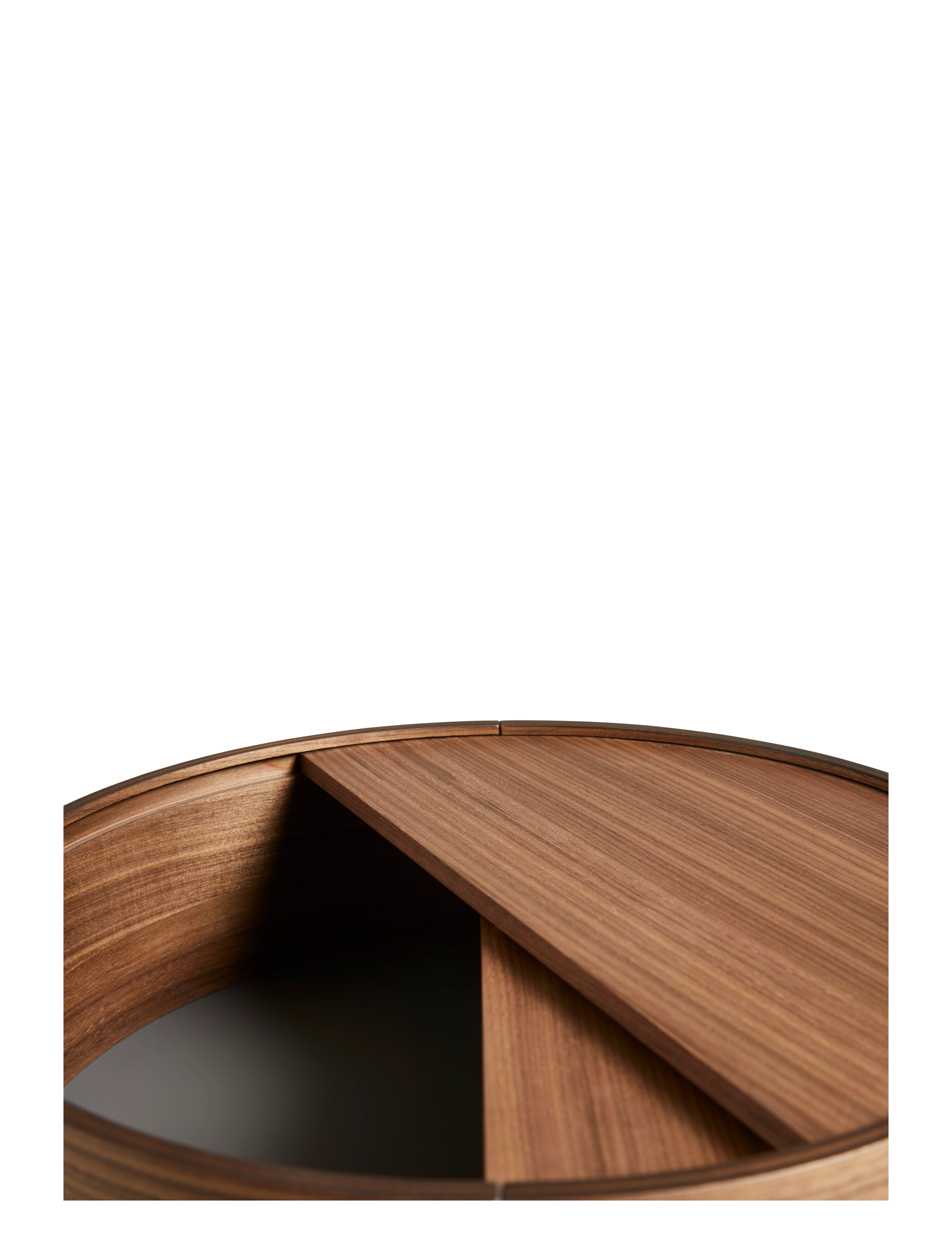 WOUD - Arc side table - sideborde og små borde - mat laquered walnut - 4