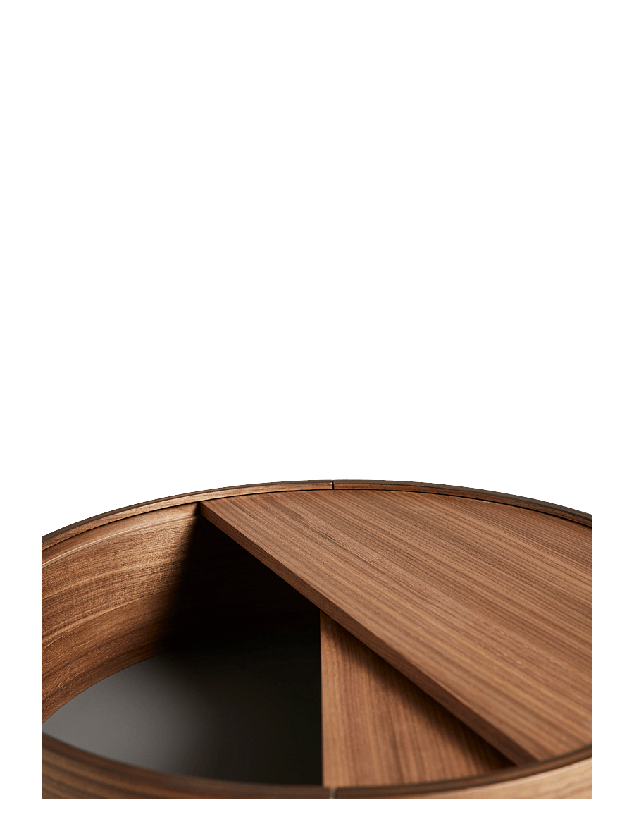 WOUD - Arc side table - beistelltische & kleine tische - mat laquered walnut - 4
