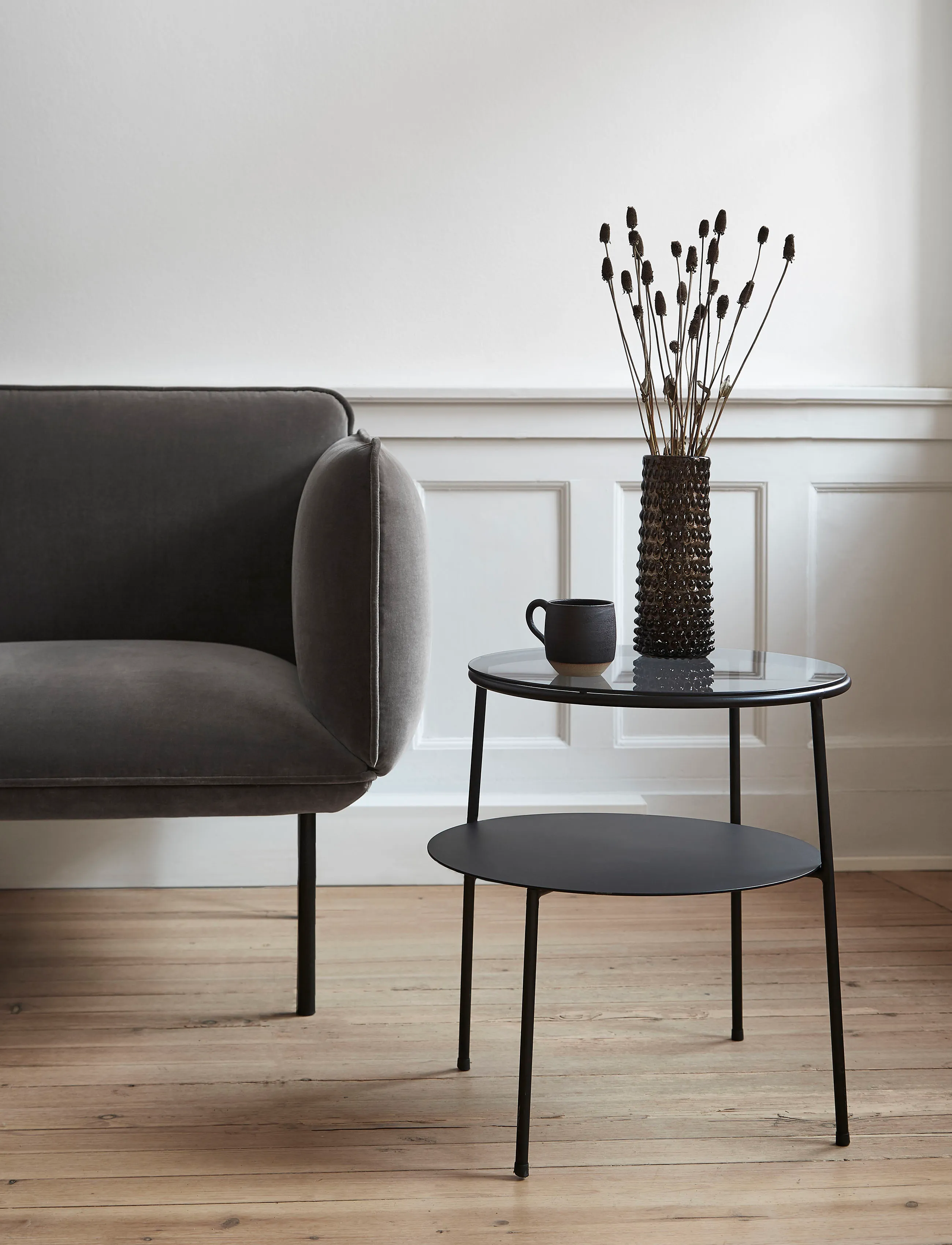 WOUD Duo Side Table,,,Schwarz Gr.ONE SIZE