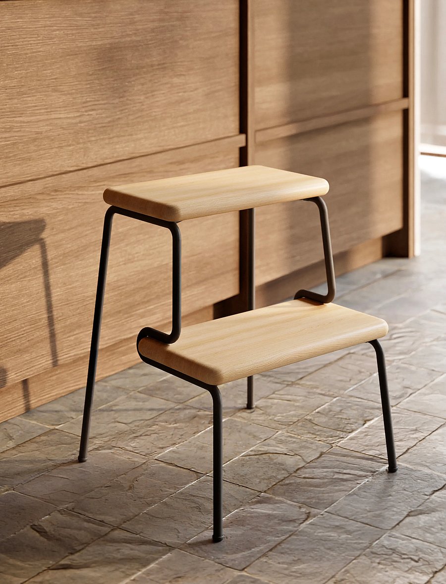 WOUD - Slalom Step Stool - hocker & bänke - white
pigmented lacquered solid oak - 0