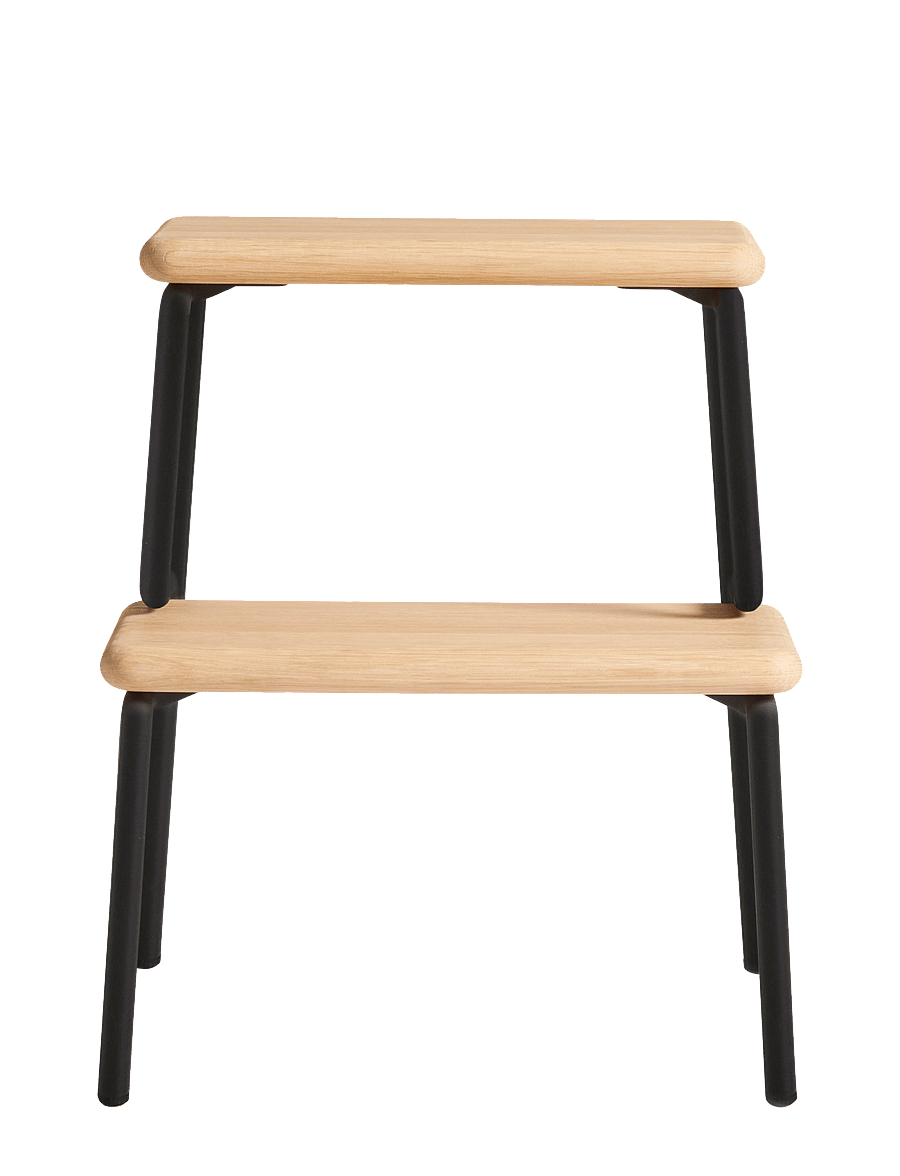 WOUD - Slalom Step Stool - hocker & bänke - white
pigmented lacquered solid oak - 3