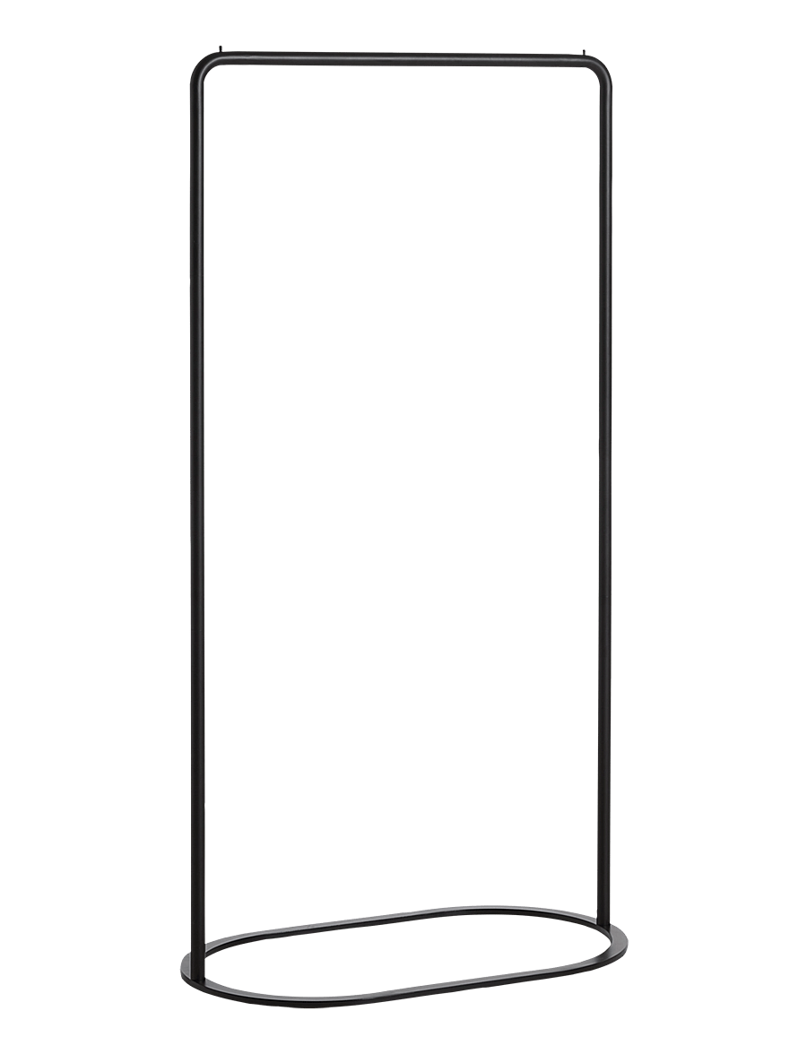 WOUD - O&O clothes rack (Large) - kleiderhaken und ständer - black painted metal - 1