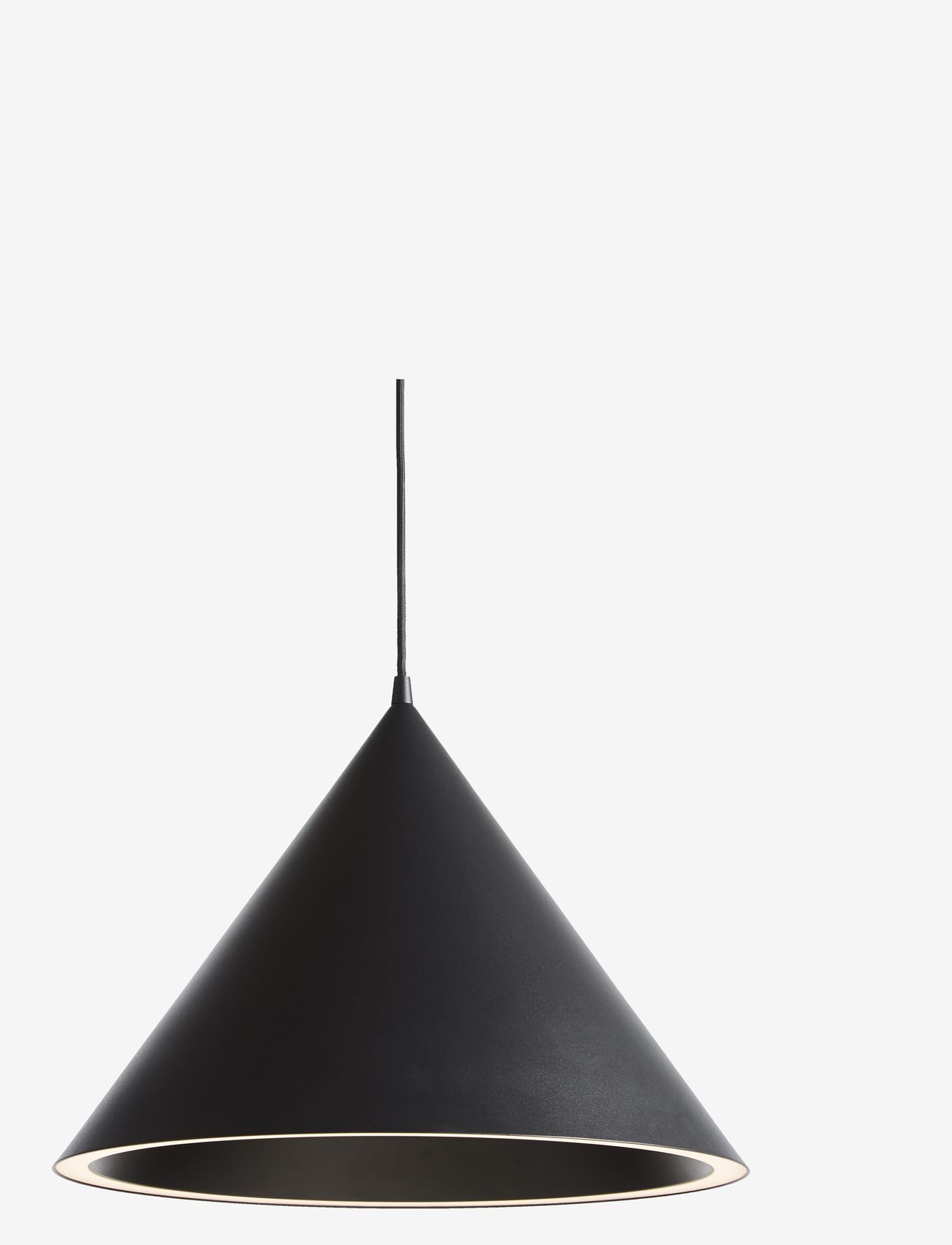 WOUD - Annular pendant (Large) - pendant lamps - black painted metal - 0
