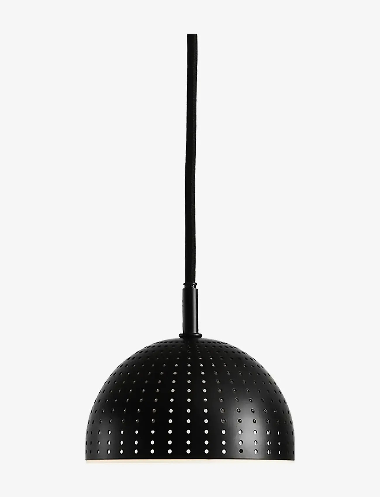 WOUD - Dot pendant (Small) - pendler - black painted metal and opal glass - 0