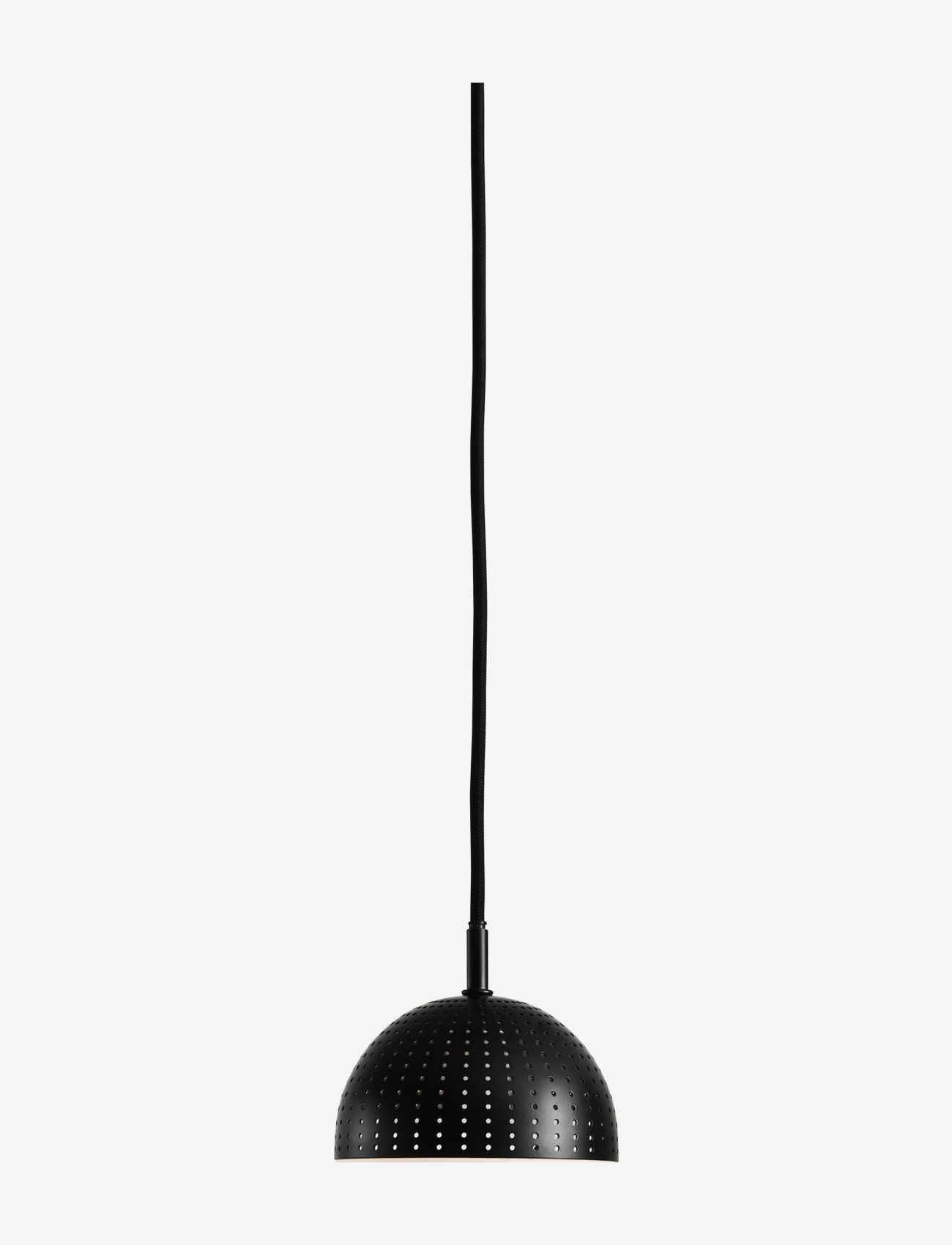 WOUD - Dot pendant (Medium) - pendellampen - black painted metal and opal glass shade - 0
