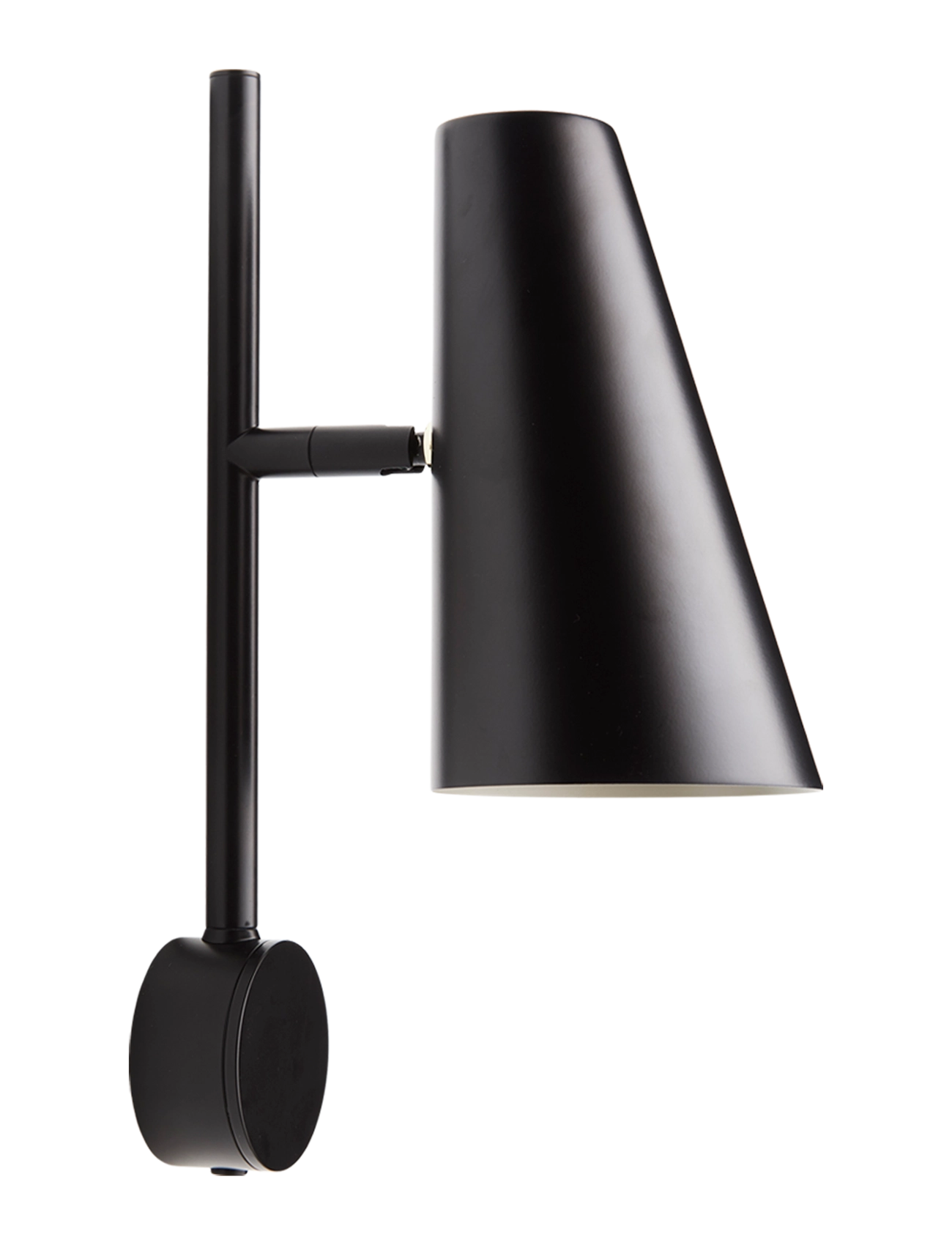 WOUD Cono wall lamp - Christmas gifts - BLACK PAINTED METAL / black
