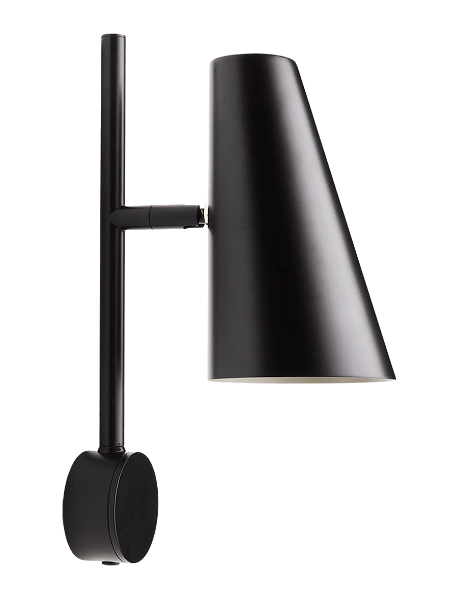 WOUD - Cono wall lamp - seinalambid - black painted metal - 1