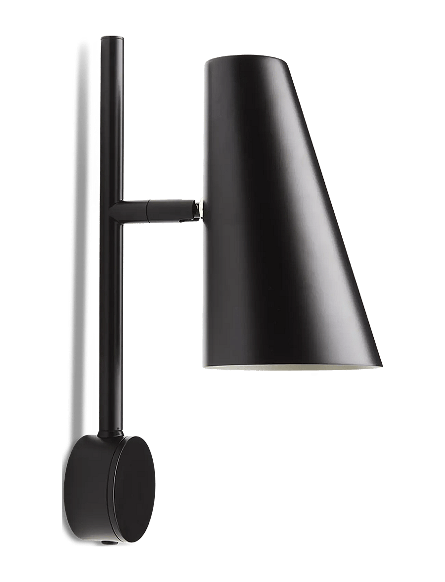 WOUD - Cono wall lamp - wandleuchten - black painted metal - 1