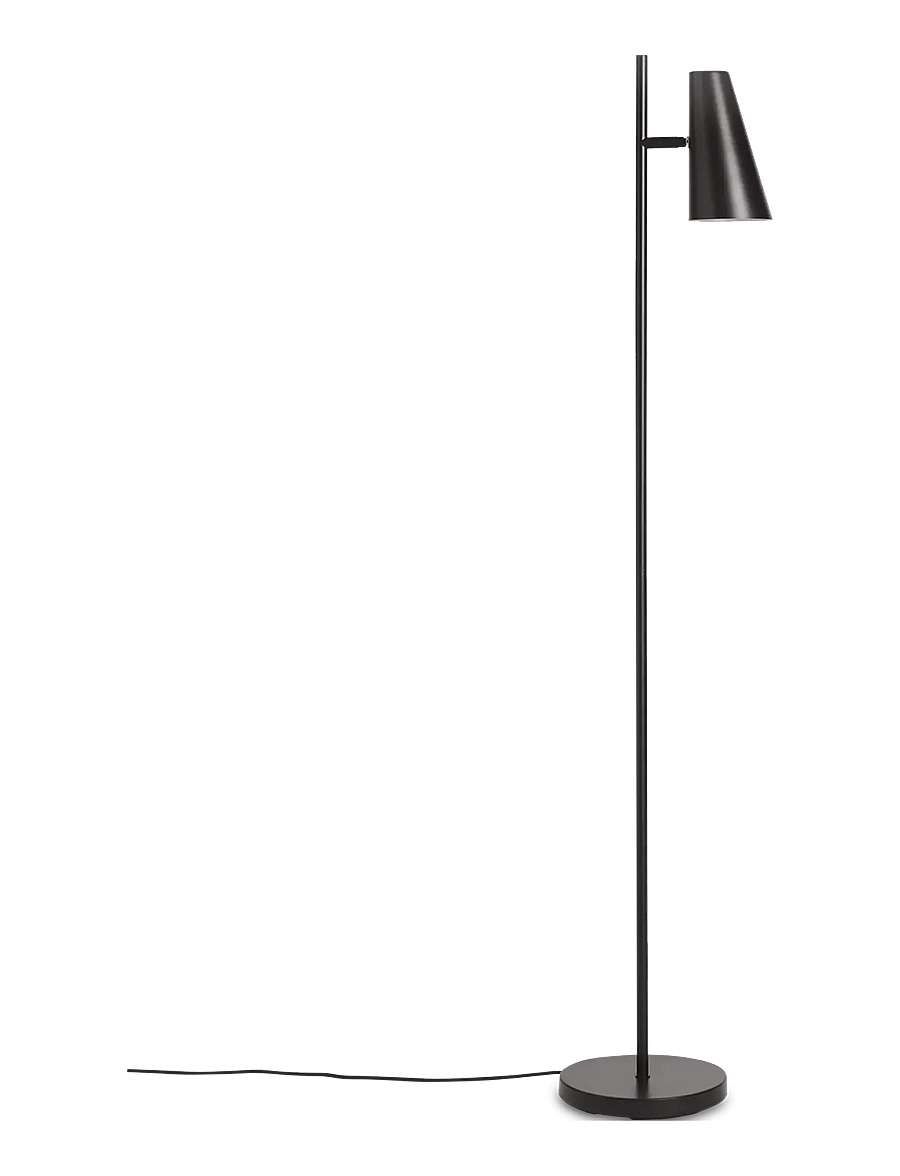 WOUD - Cono floor lamp - stehlampen - black painted metal - 1