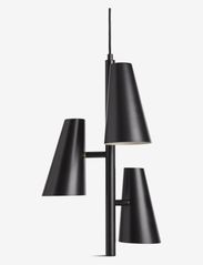 WOUD - Cono pendant w/ 3 shades - lampy wiszące - black painted metal - 0