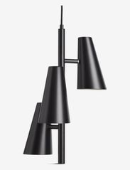 WOUD - Cono pendant w/ 3 shades - lampy wiszące - black painted metal - 1