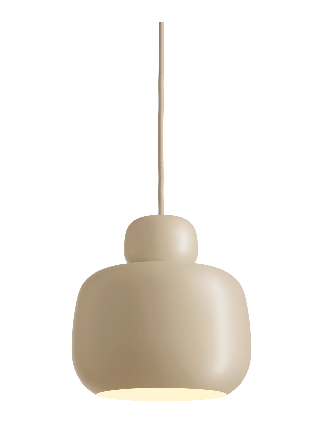 WOUD Stone pendant (Small) - Nyheder - BEIGE PAINTED METAL / cream