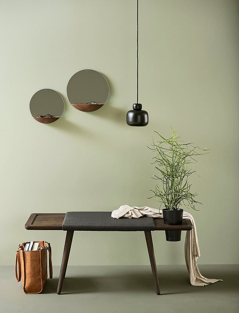 WOUD - Stone pendant (Small) - pendellampen - black painted metal - 0