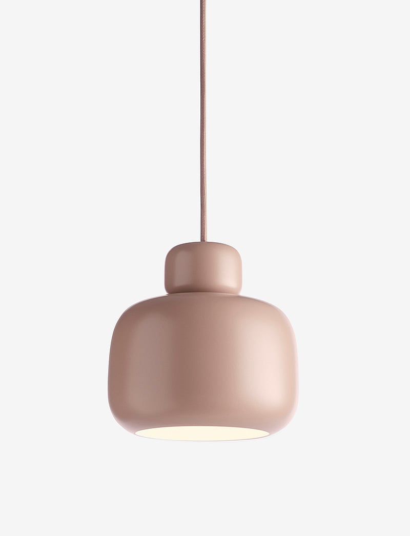 WOUD - Stone pendant (Small) - pendellampen - dusty rose pantone 16-1219 - 1
