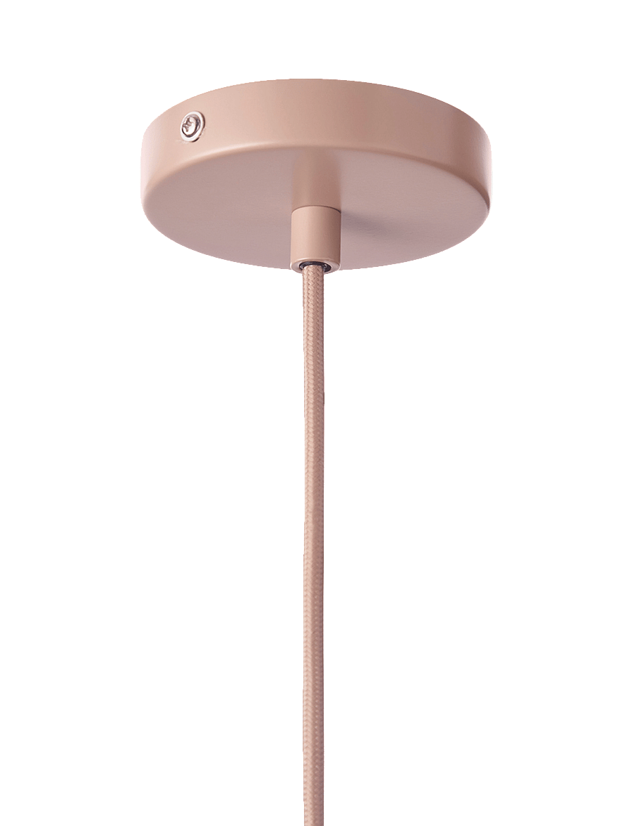 WOUD - Stone pendant (Small) - pendellampen - dusty rose pantone 16-1219 - 2