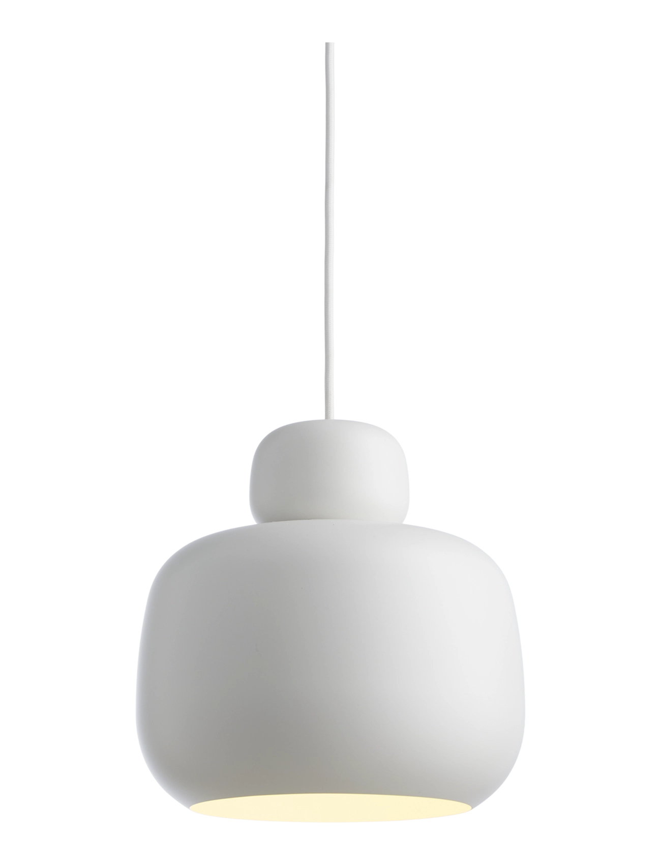 WOUD Stone pendant (Large) - Weihnachtsgeschenke - WHITE PAINTED METAL / white