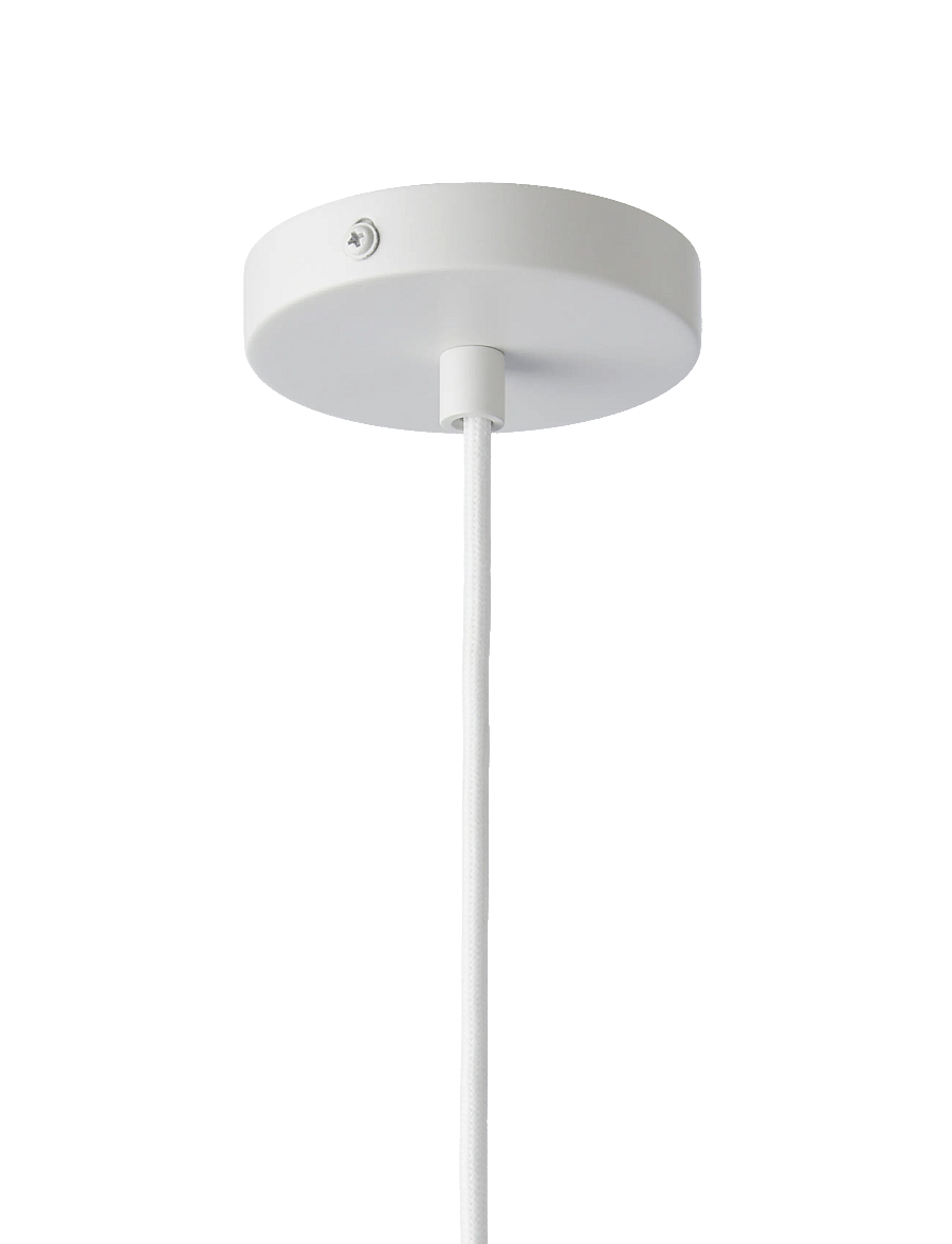 WOUD - Stone pendant (Large) - pendellampen - white painted metal - 1