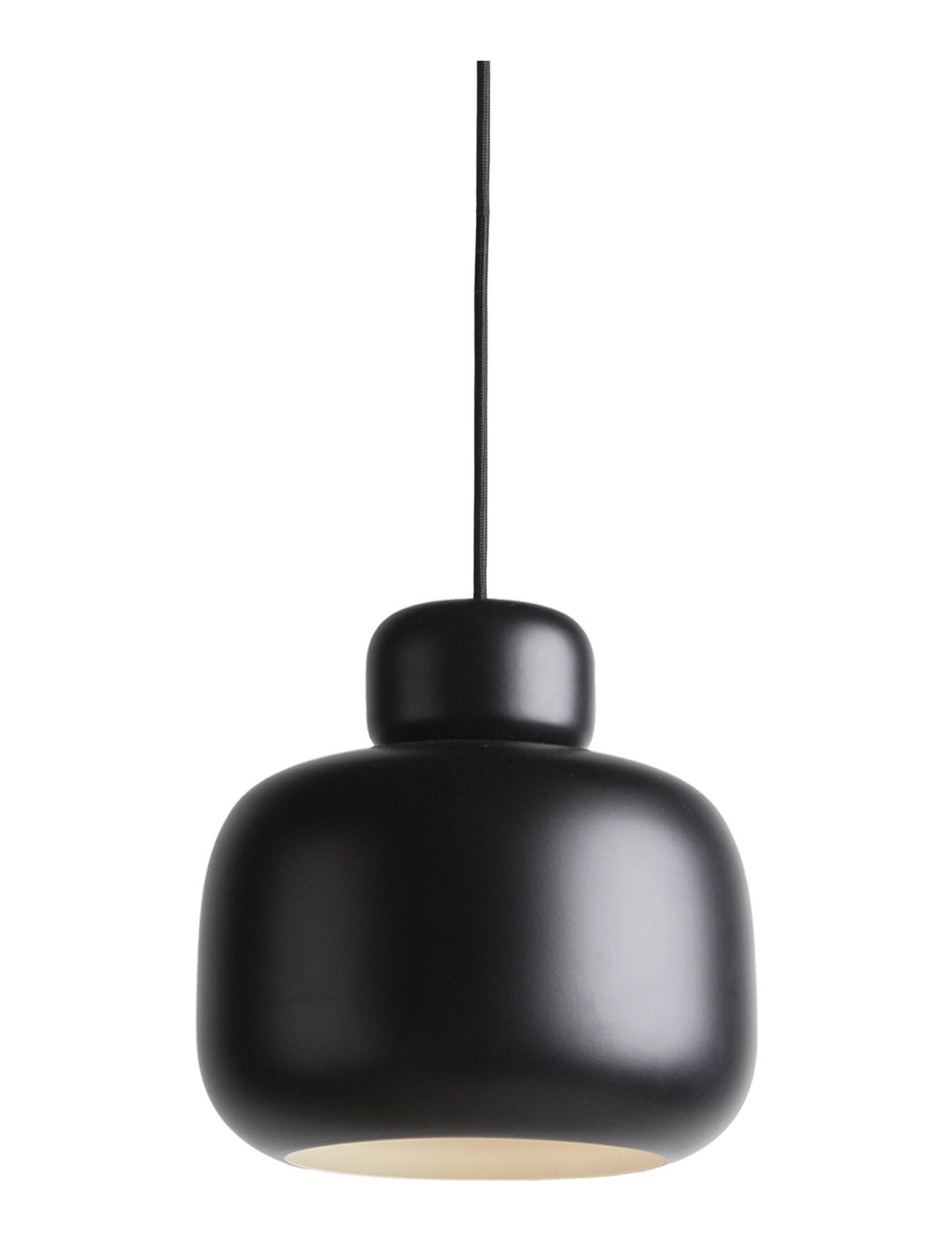 WOUD Stone pendant (Large) - Weihnachtsgeschenke - BLACK PAINTED METAL / black