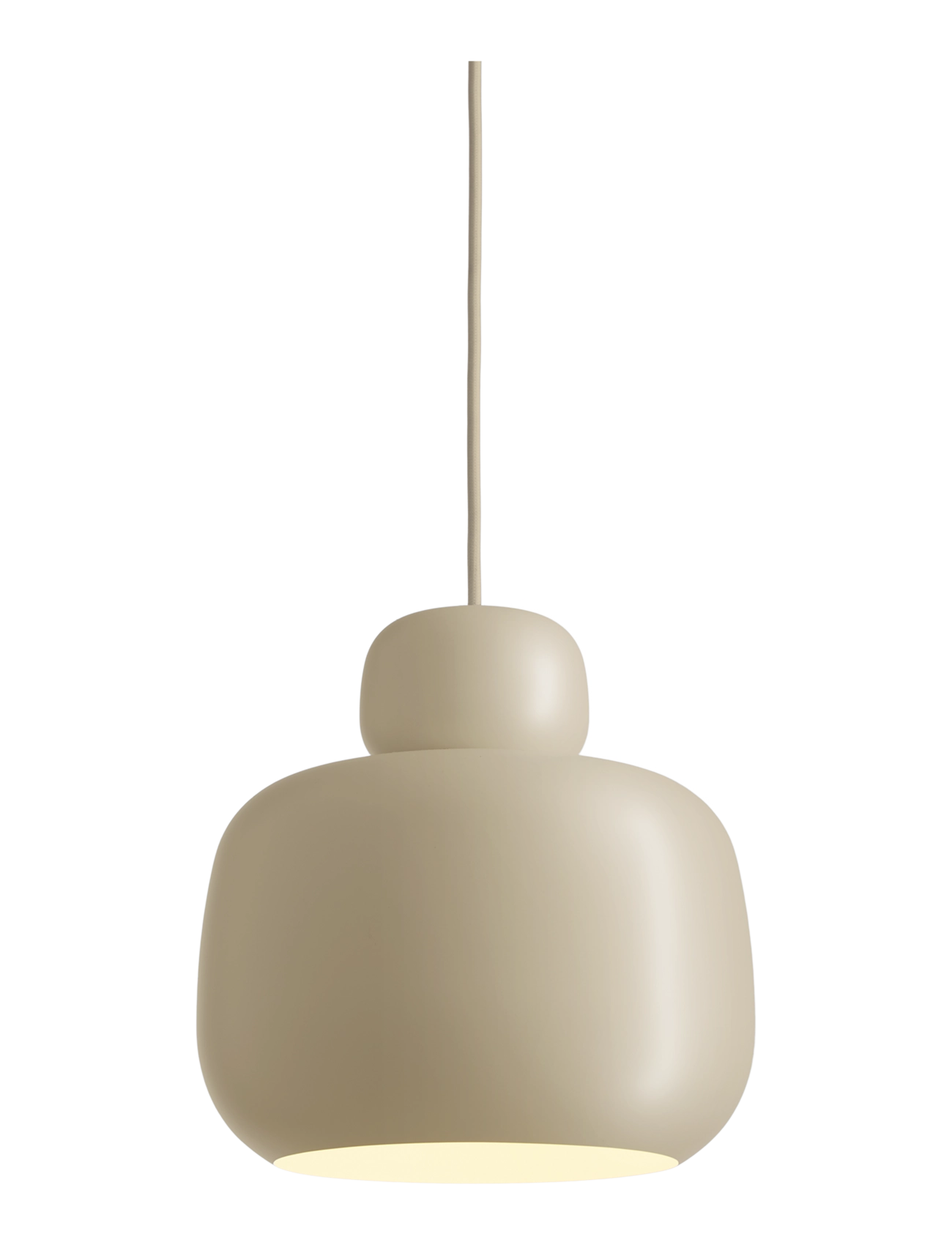 WOUD Stone pendant (Large) - Gifts - BEIGE PAINTED METAL / beige