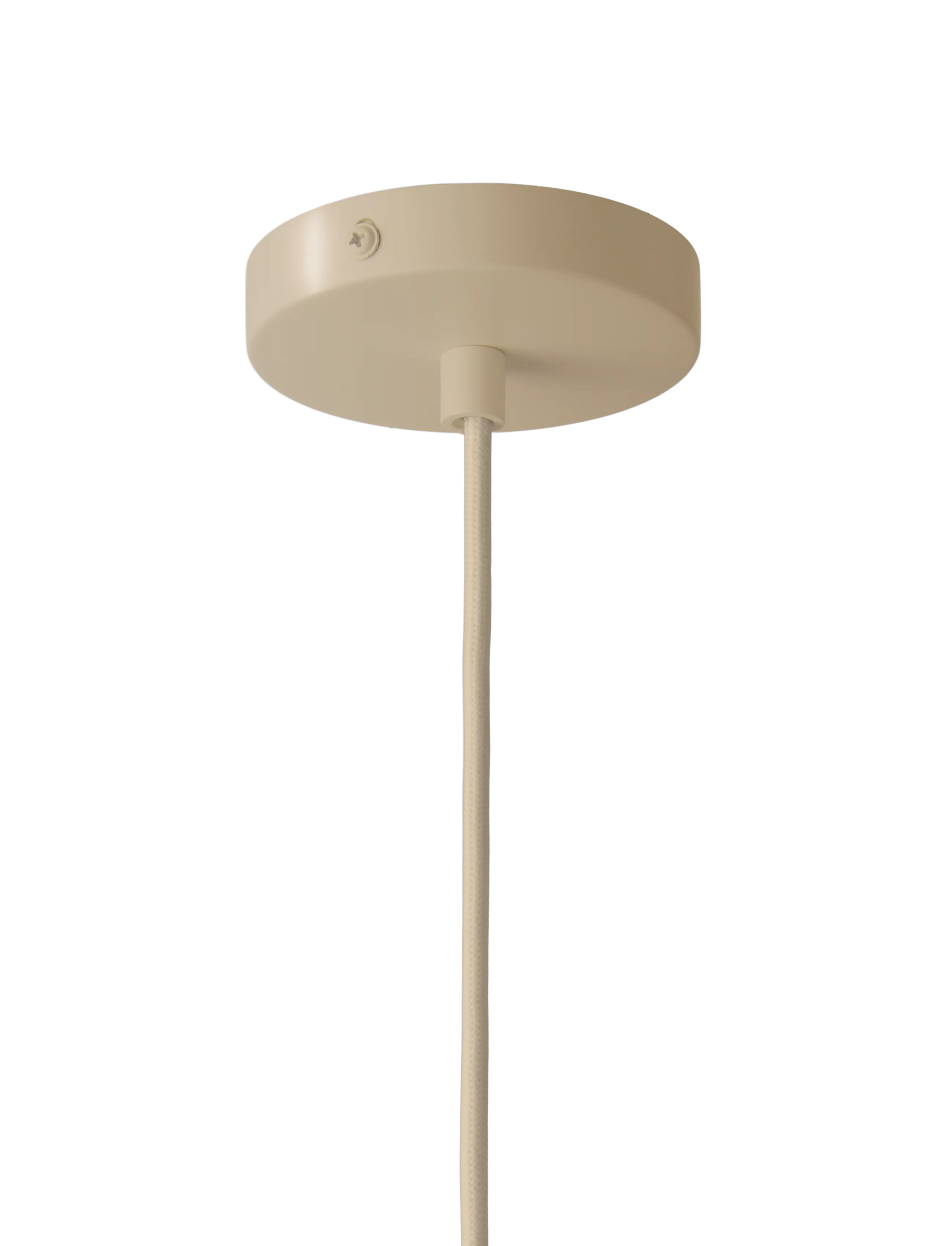WOUD - Stone pendant (Large) - beige painted metal - 3