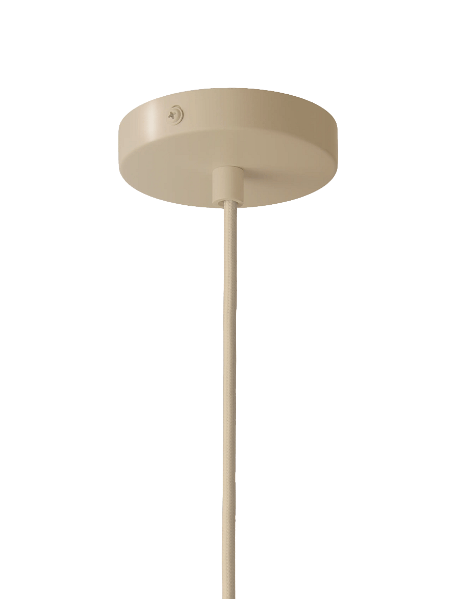 WOUD - Stone pendant (Large) - rippvalgustid - beige painted metal - 3