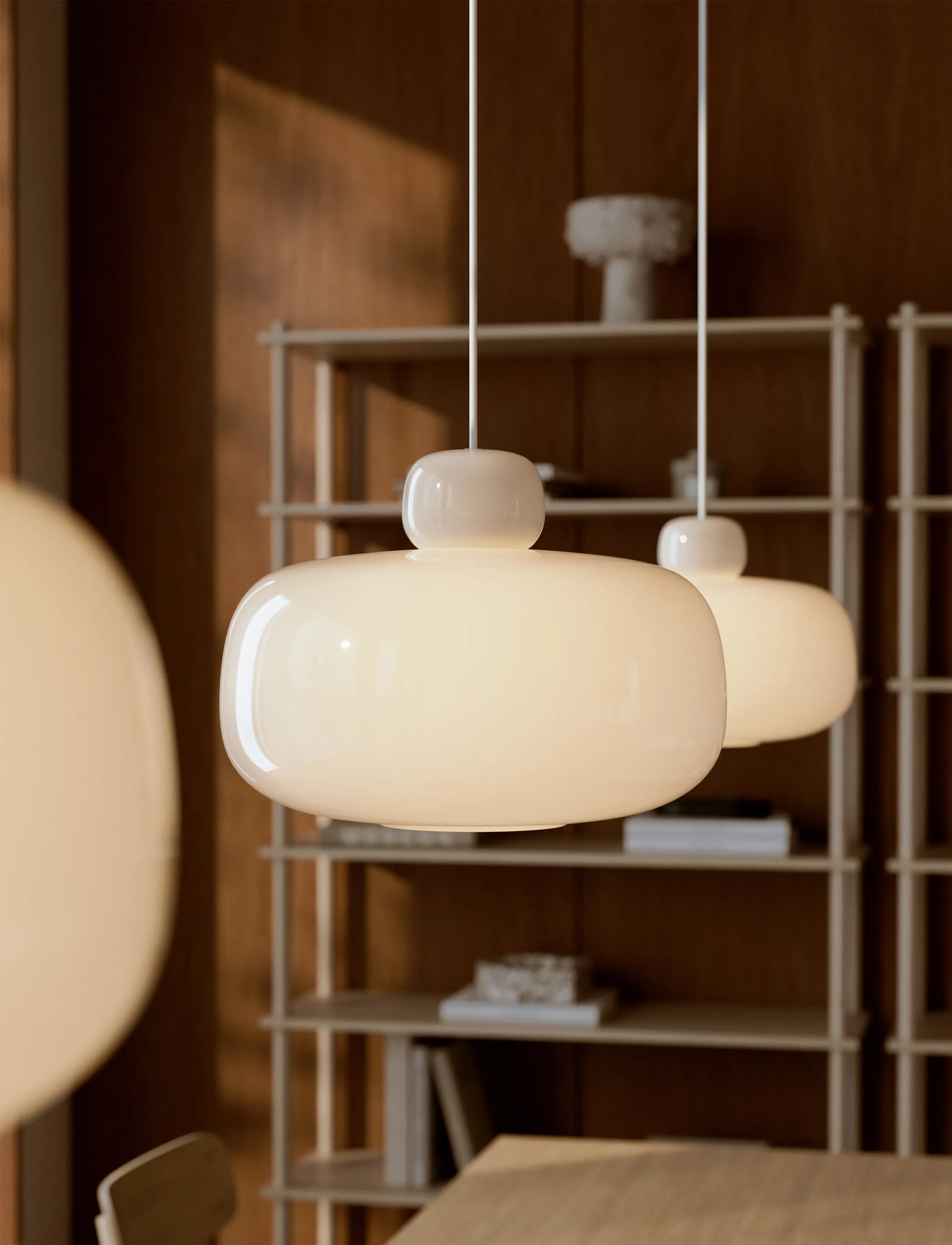 WOUD Stone Pendant, One Size, Ceiling Lamps, Weiß - Pendant Homeware