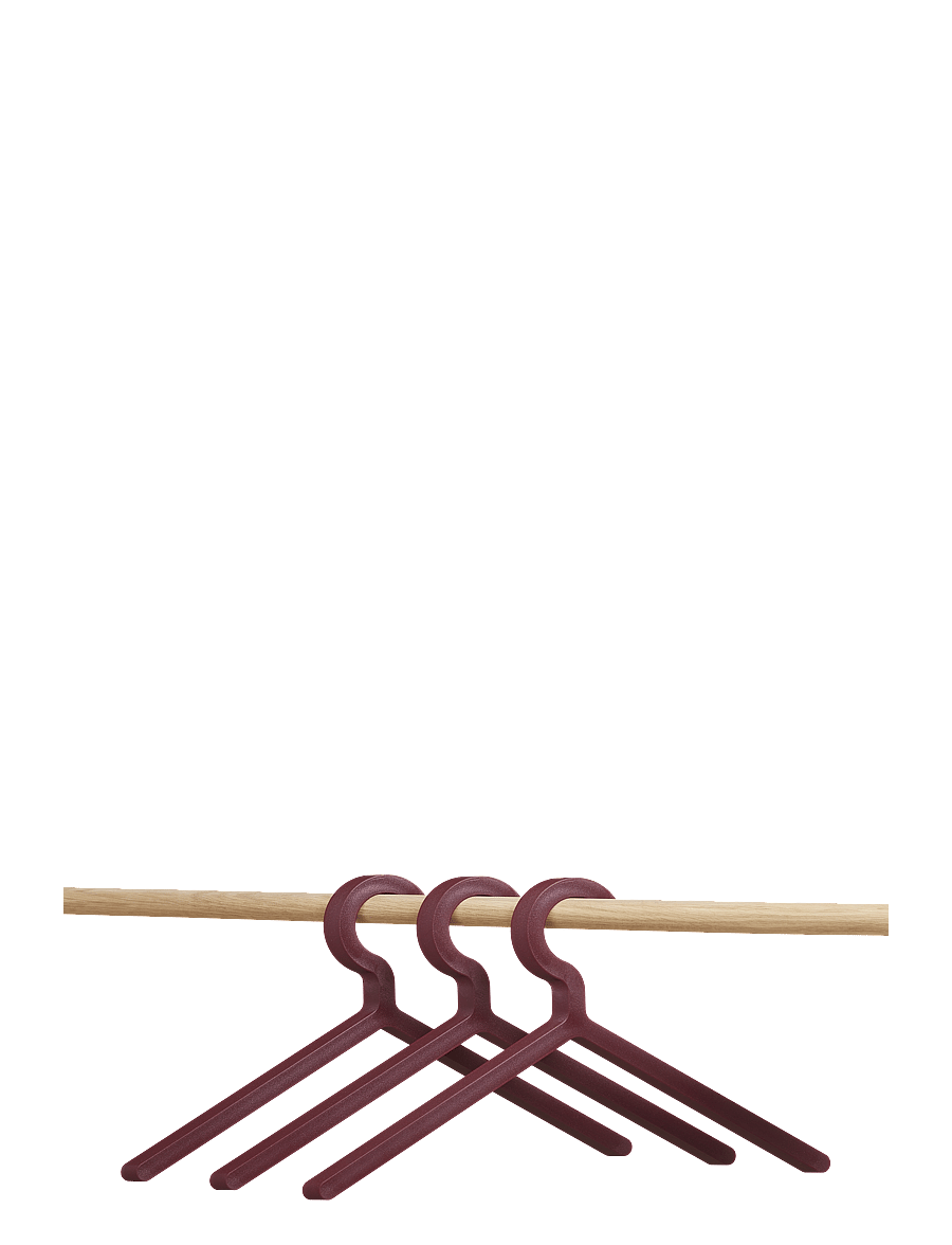 WOUD - Illusion hanger - riidepuud - deep red - 1