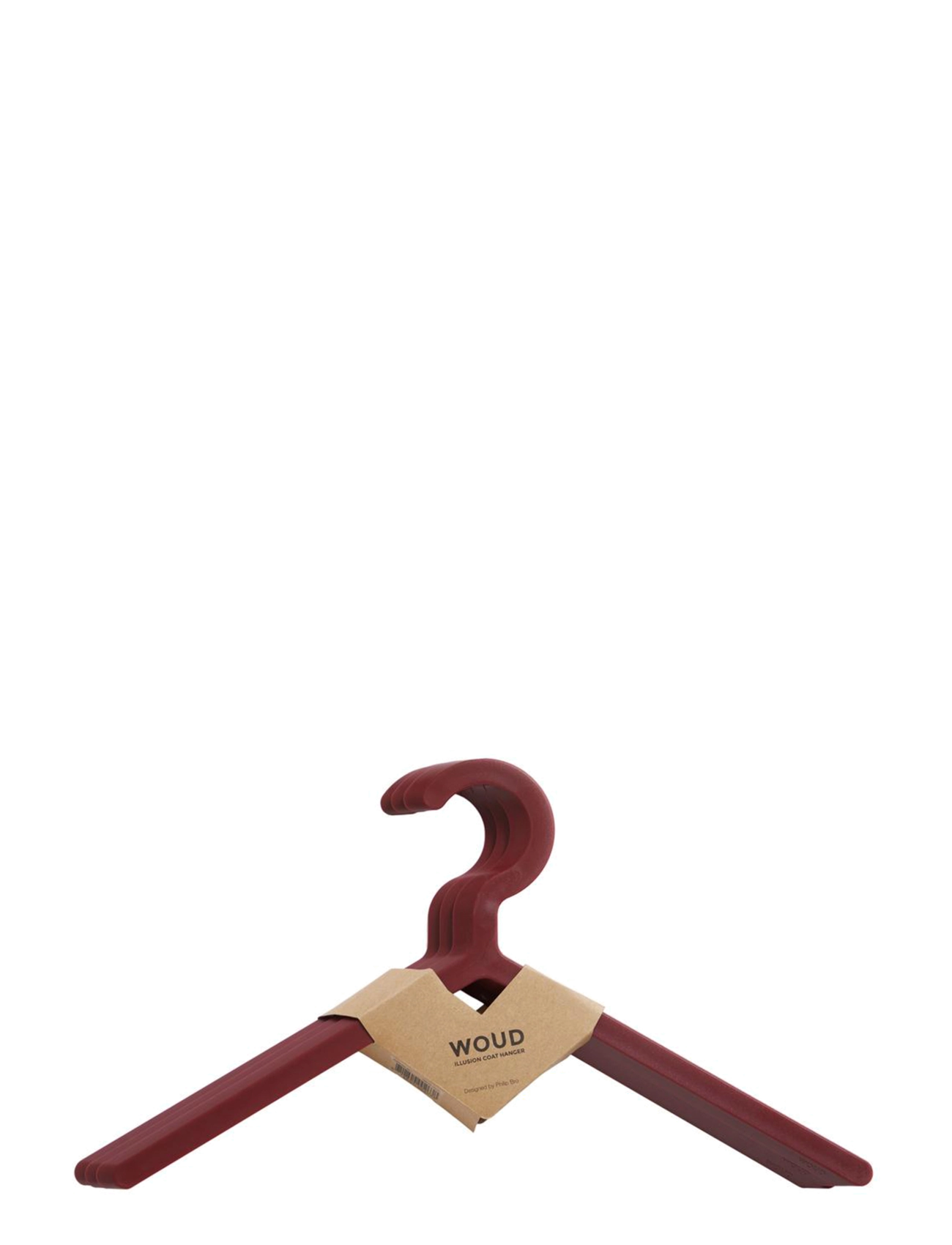 WOUD - Illusion hanger - deep red - 2