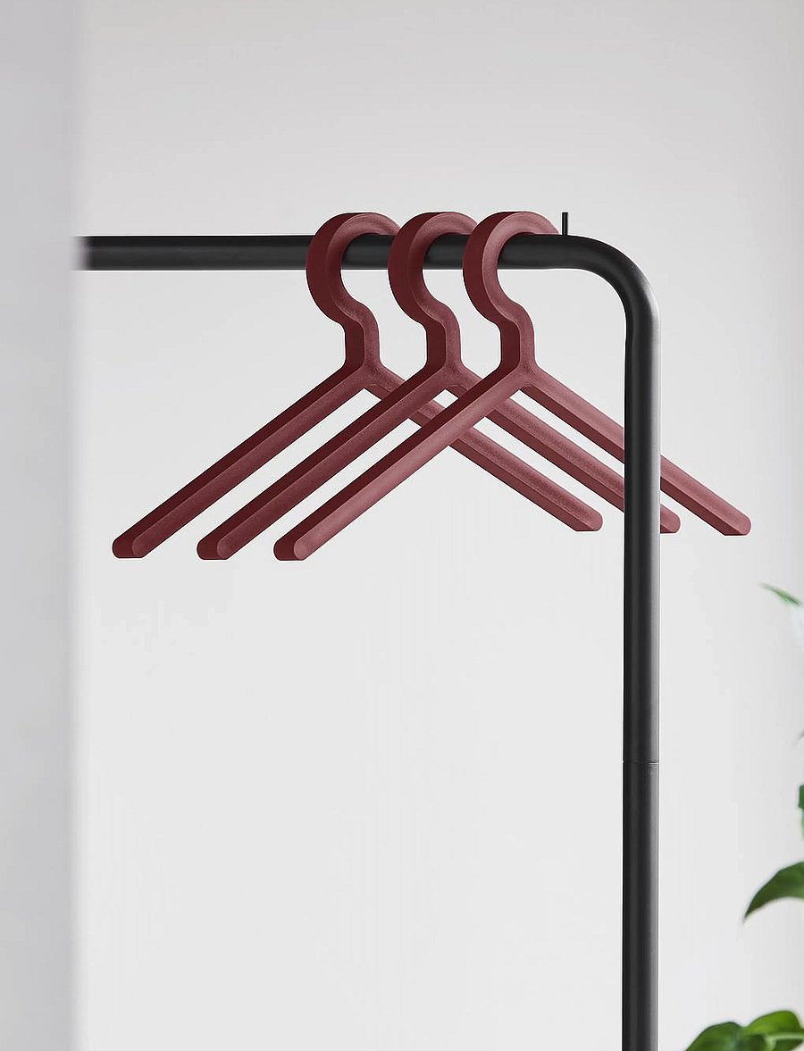 WOUD - Illusion hanger - riidepuud - deep red - 4