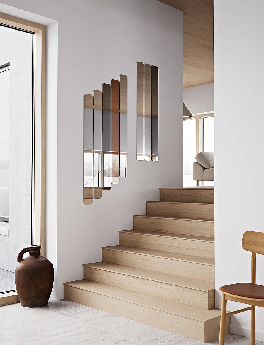 WOUD - Logs mirror (3 mirrors) - wandspiegel - mirrors - 0
