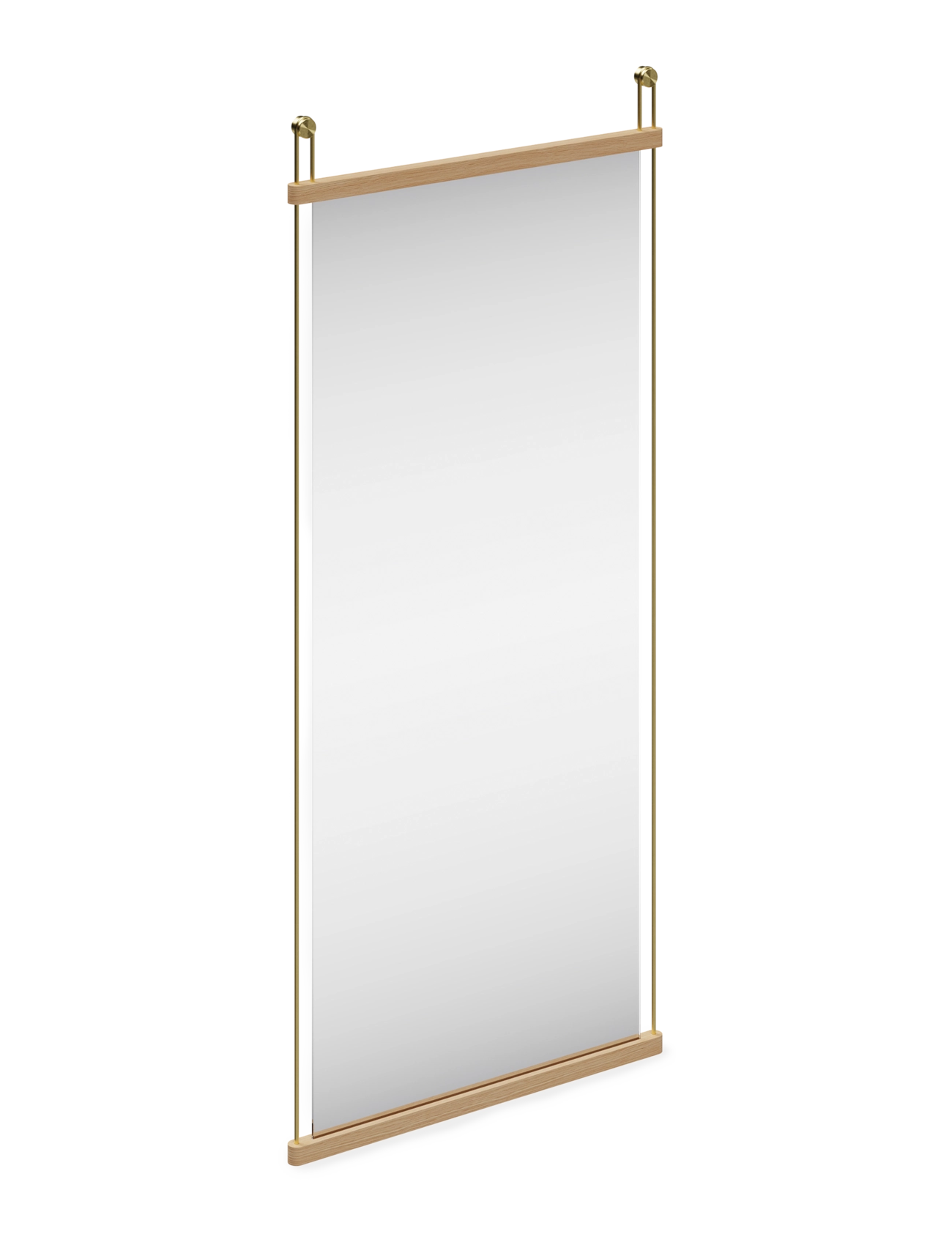 WOUD Suspended mirror (Large) - Visa allt - WHITE PIGMENTED LACQUERED OAK / white