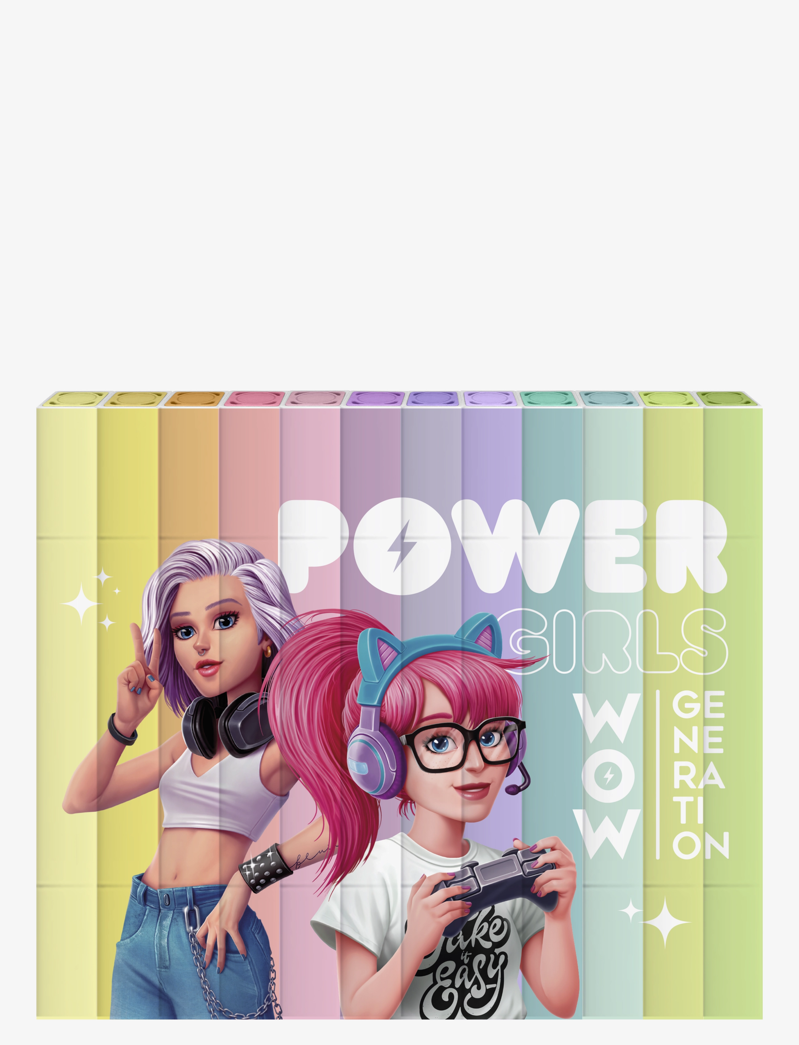 WOW Generation Wow Generation, Double-Ended Squared Markers, One Size, Multi/patterned, Tegning > Farveblyanter, Børn