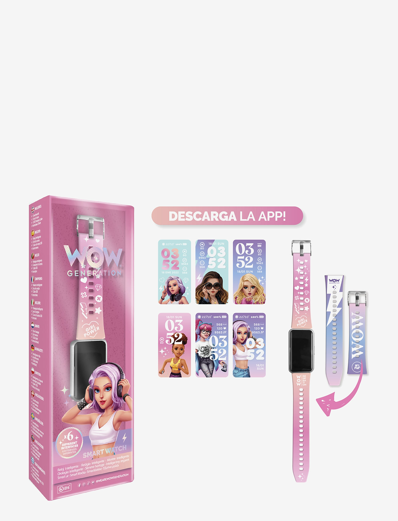 WOW Generation - WOW® Generation, Smart-watch - barn - multi coloured - 3