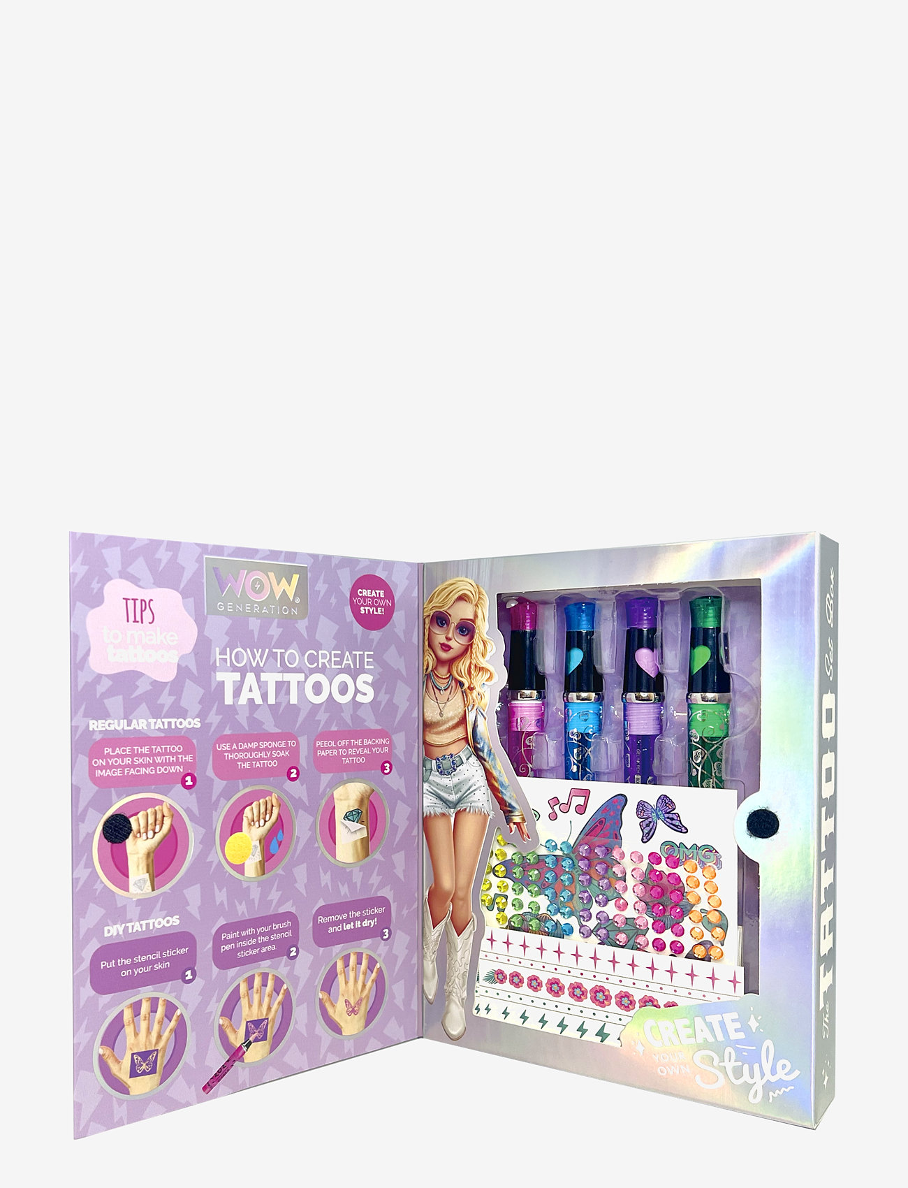 WOW Generation - WOW® Generation, Tatoo Set Box - lowest prices - multi coloured - 1